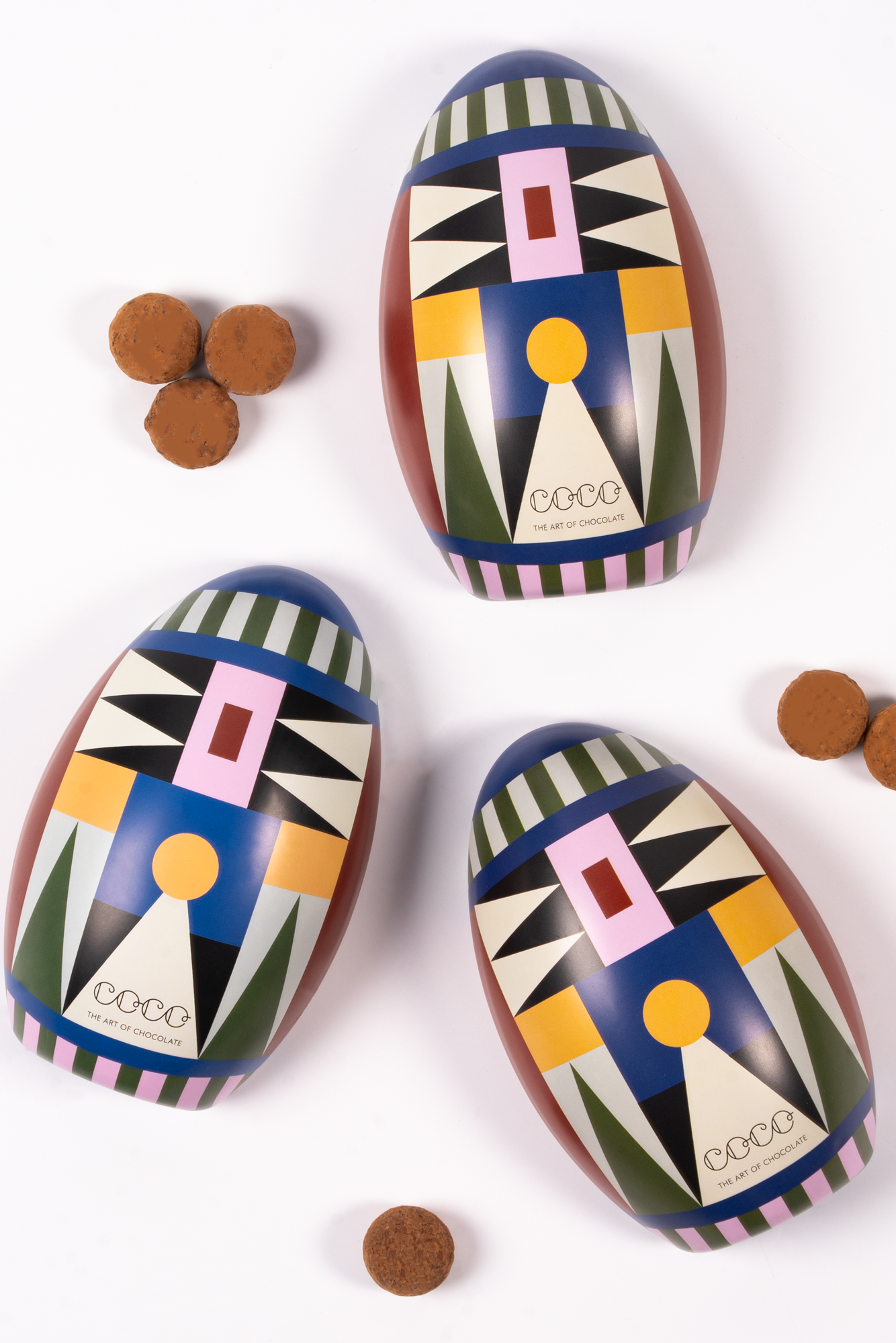 Coco Easter Egg | Dark Chocolate Seasalt Truffles