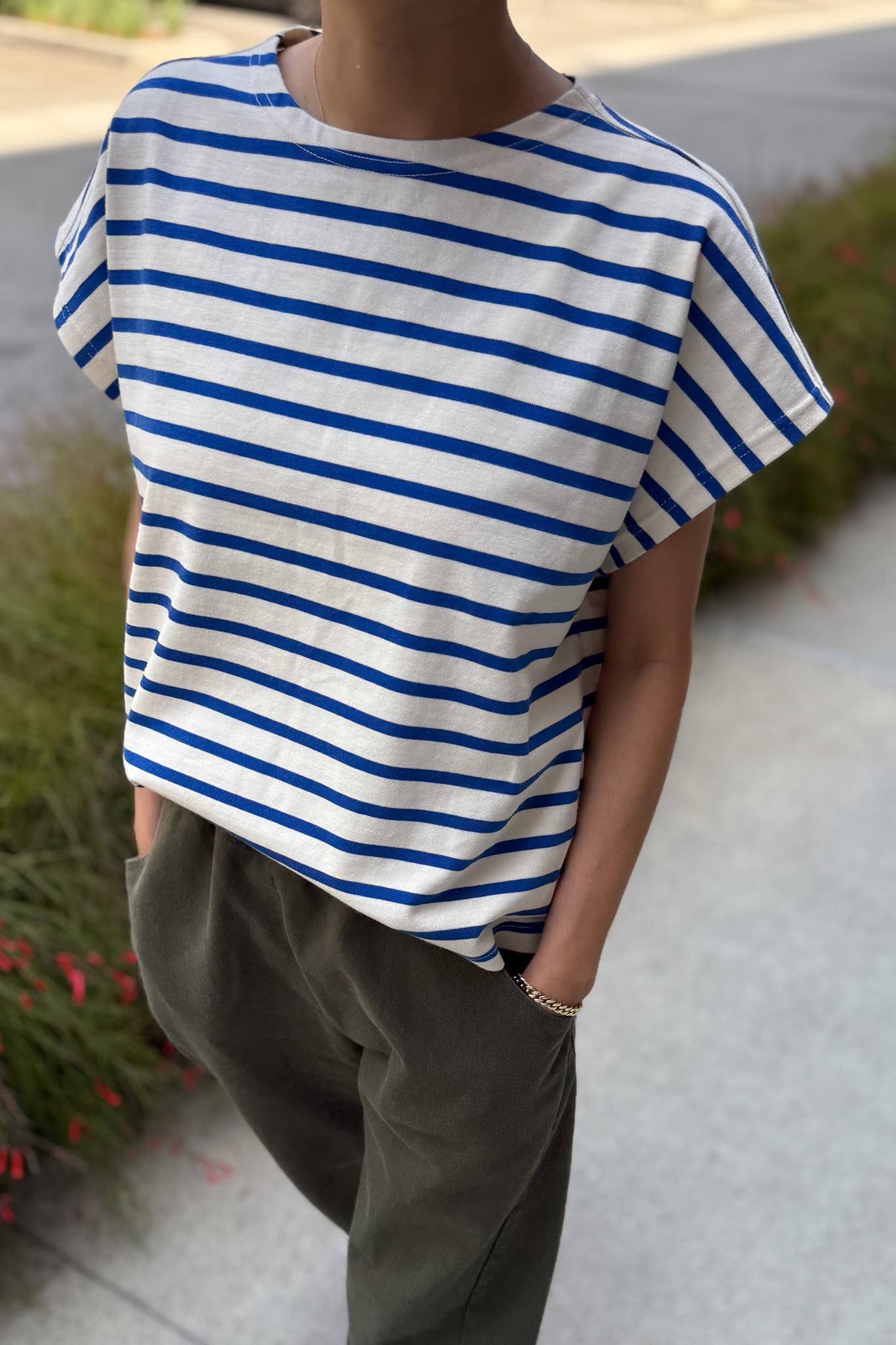 Le Bon Shoppe Manon Tee | Blue Stripe