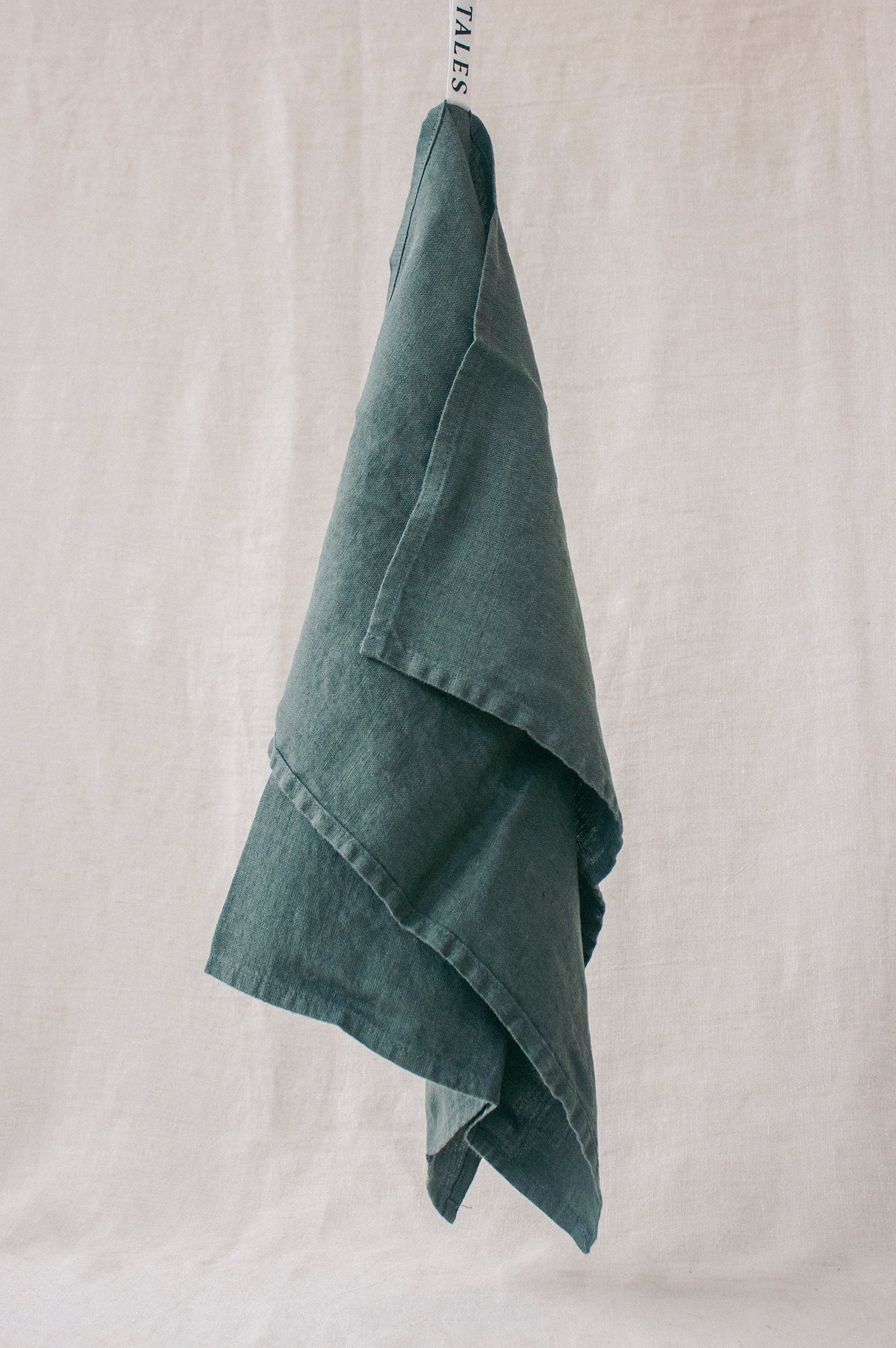 Linen Tea Towel | Forest Green