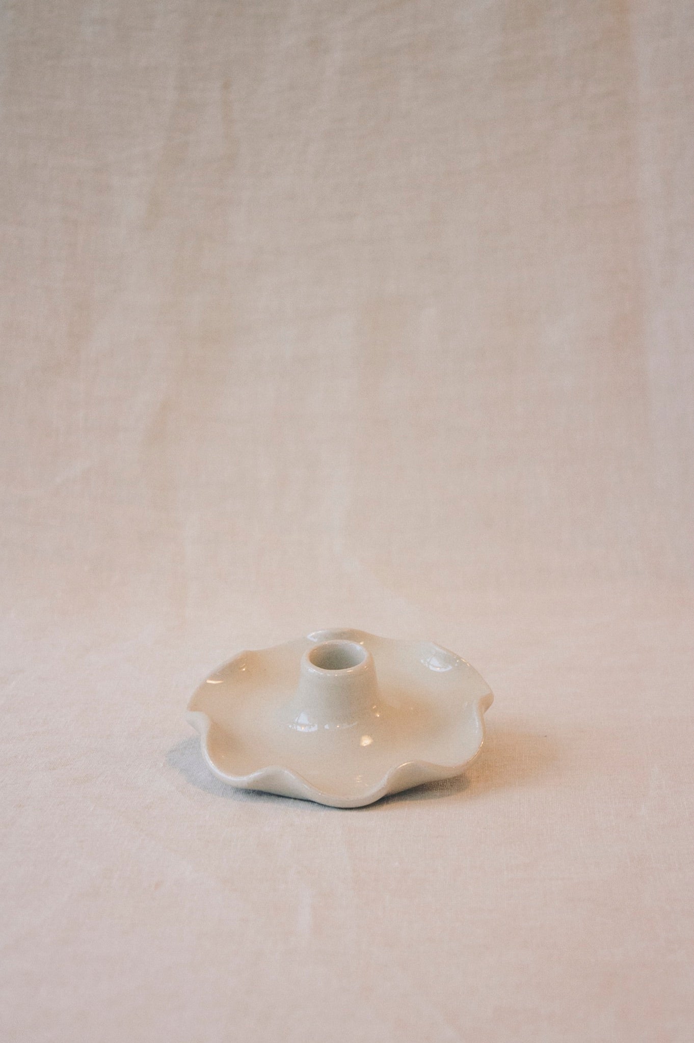 Frilly Candlestick Holder