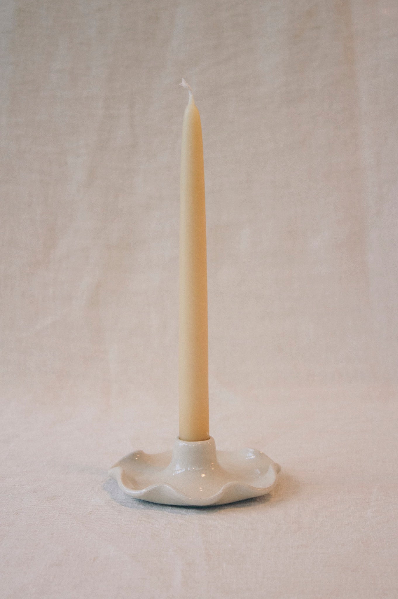 Frilly Candlestick Holder