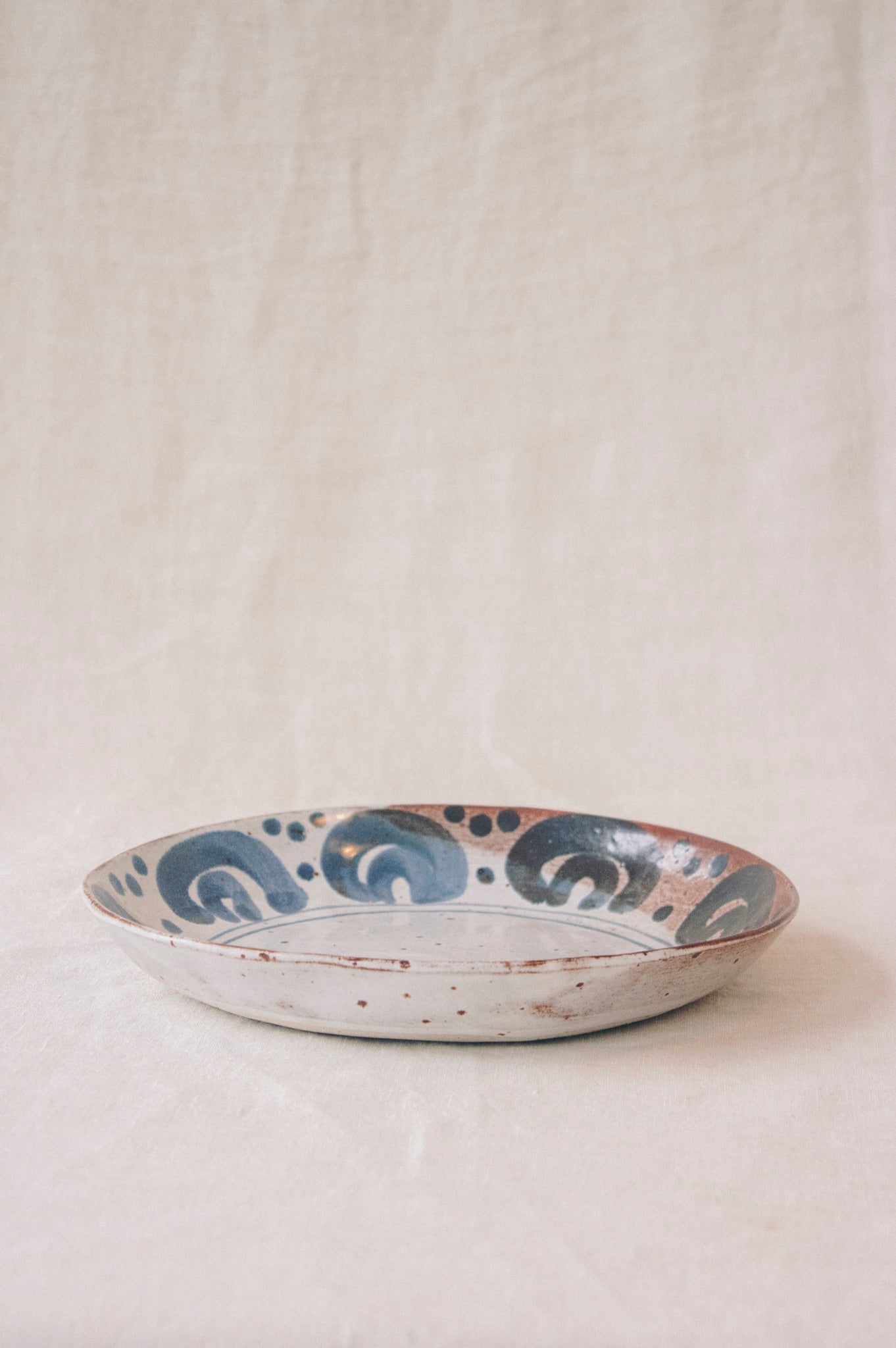 Annabel Roberts Pasta Plate | Curls and Dots