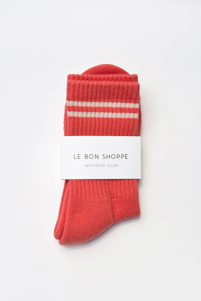 Le Bon Shoppe Boyfriend Socks | Coral-Socks-Le Bon Shoppe-Ondine Ash