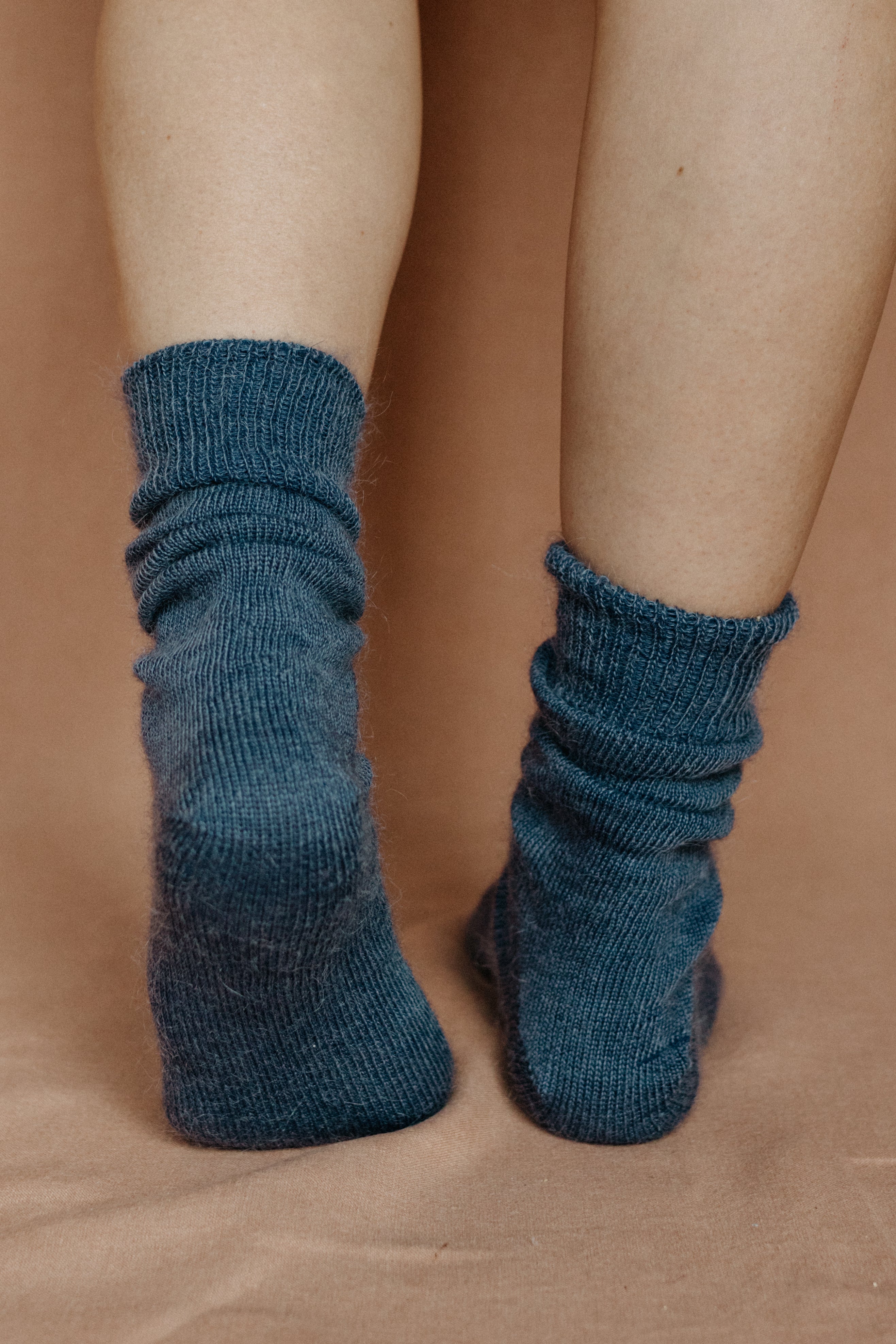 Oaken Mohair Socks | Denim