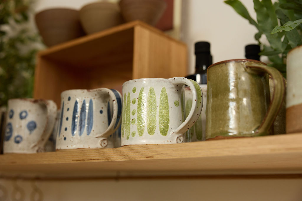 Leach Pottery Mugs | Ash Green-Ceramic-Leach Pottery-Ondine Ash