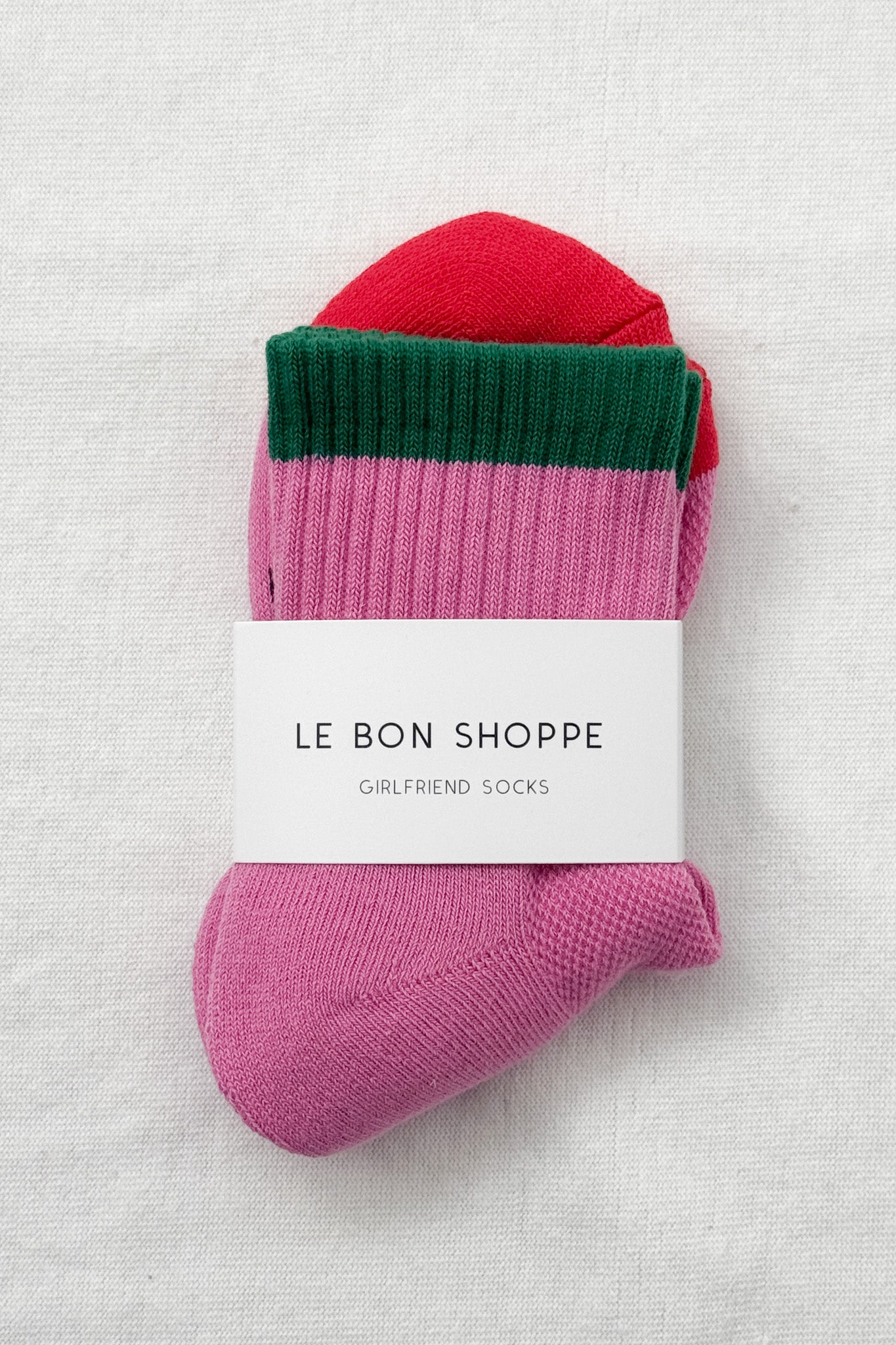 Le Bon Shoppe Girlfriend Socks | Rose Green-Socks-Le Bon Shoppe-Ondine Ash