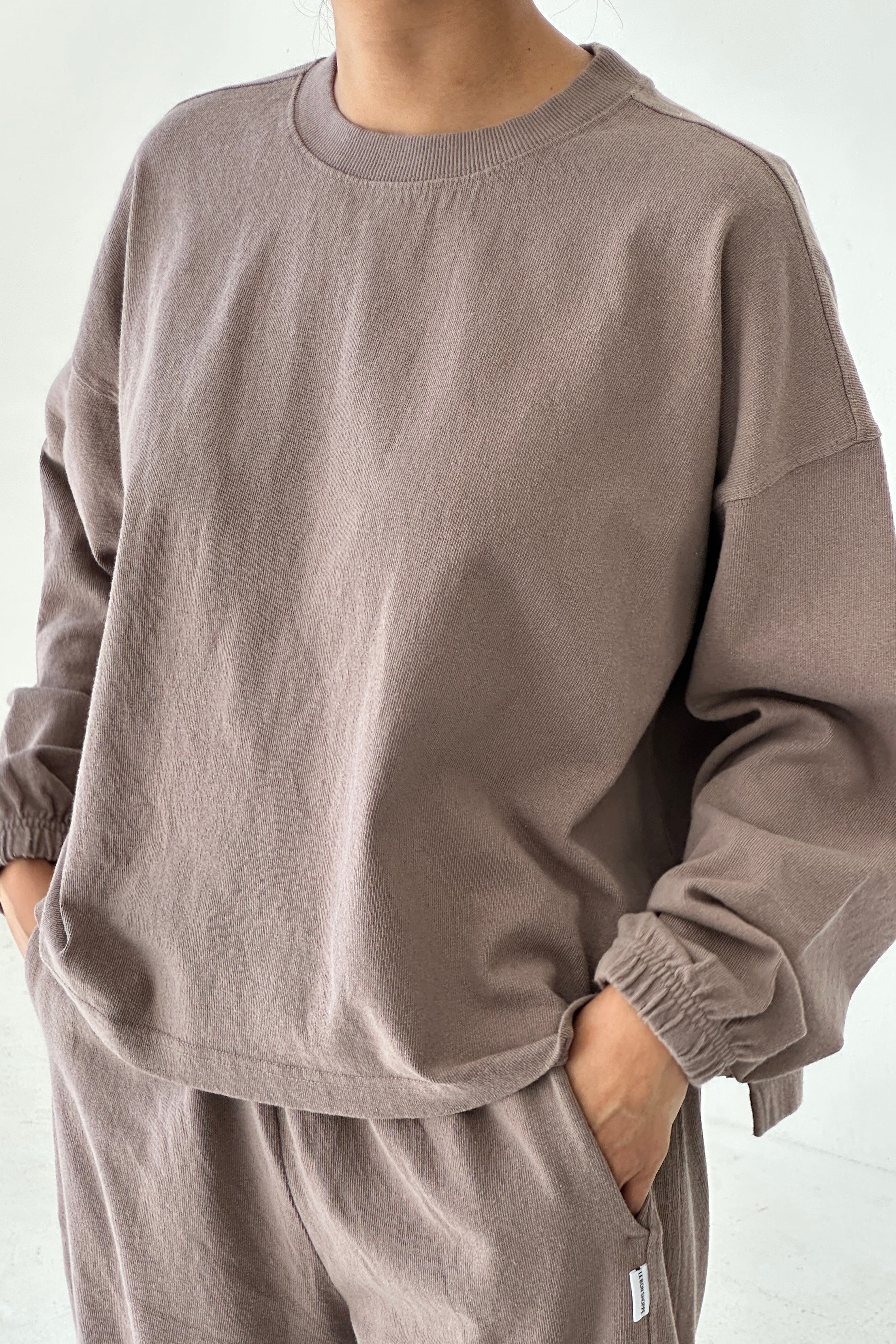 Le Bon Shoppe Naturelle Tee | Mushroom-T-Shirt-Le Bon Shoppe-Ondine Ash