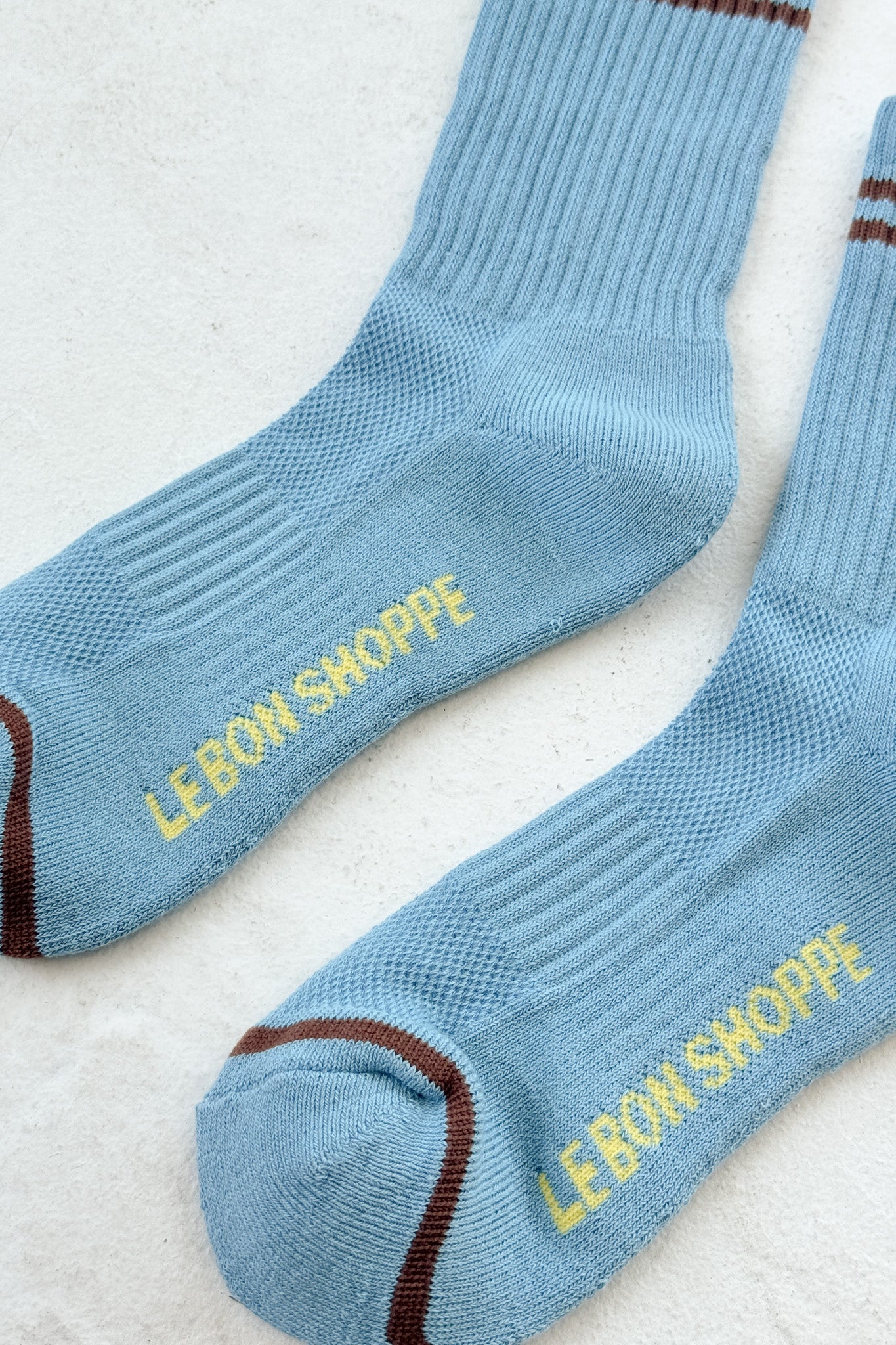 Le Bon Shoppe Boyfriend Socks | Powder Blue-Socks-Le Bon Shoppe-Ondine Ash