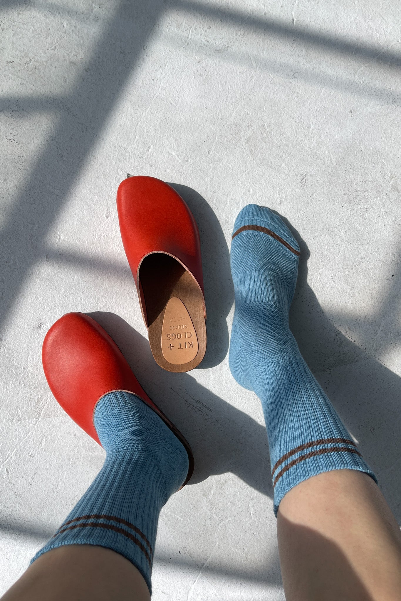 Le Bon Shoppe Boyfriend Socks | Powder Blue-Socks-Le Bon Shoppe-Ondine Ash