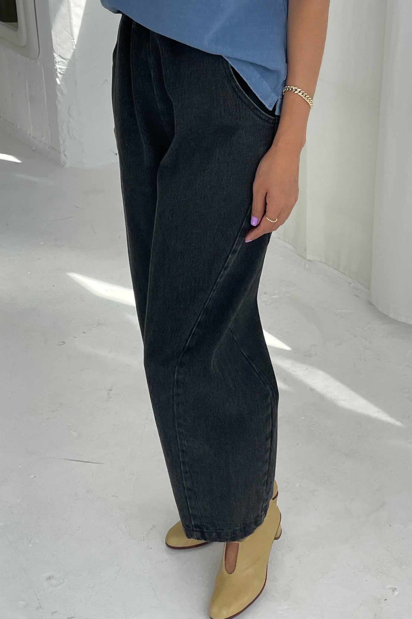 Le Bon Shoppe Arc Pants | Black-Trousers-Le Bon Shoppe-Ondine Ash