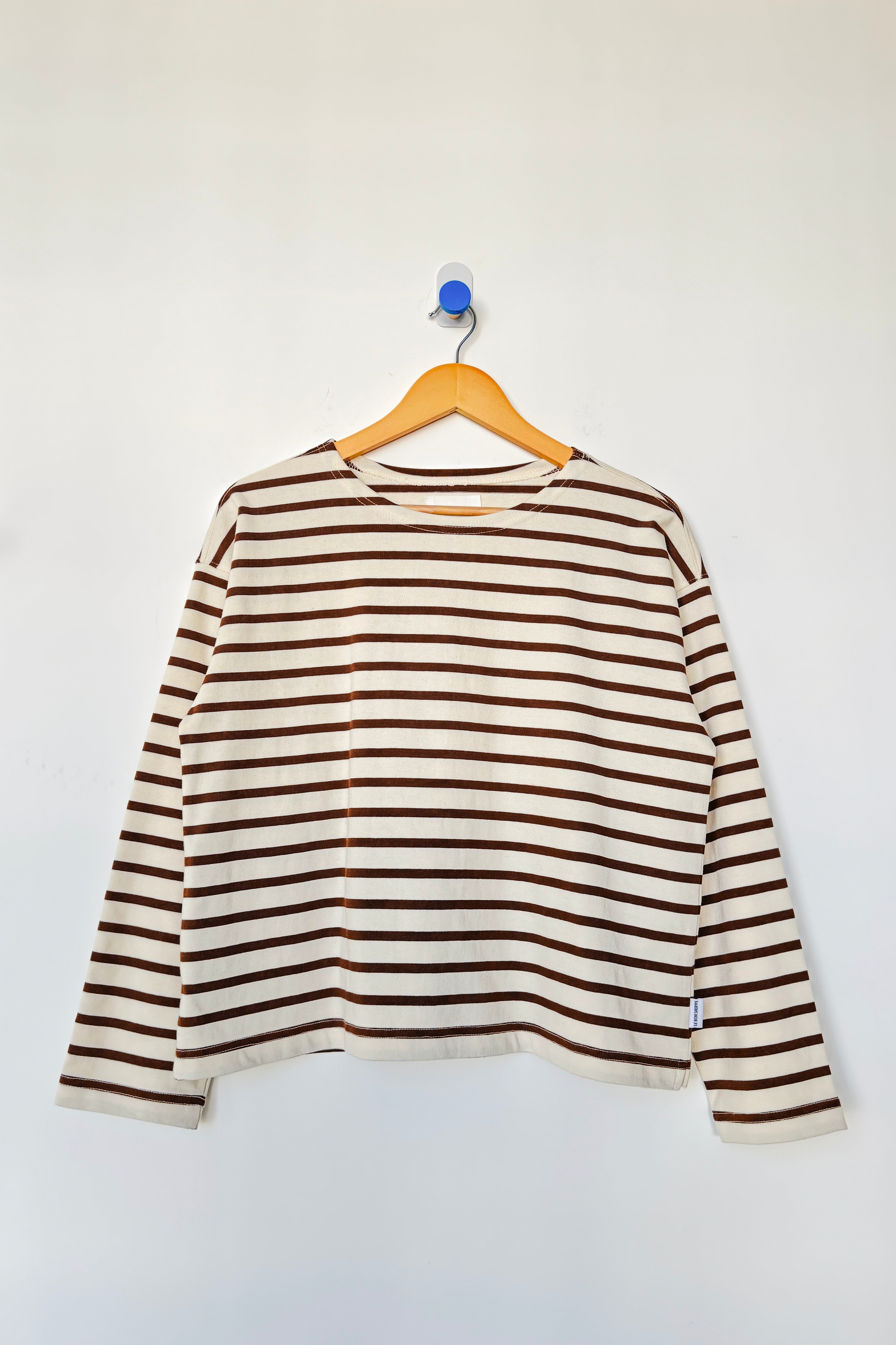 Le Bon Shoppe Sailor Top | Coffee Stripe-T-Shirt-Le Bon Shoppe-Ondine Ash