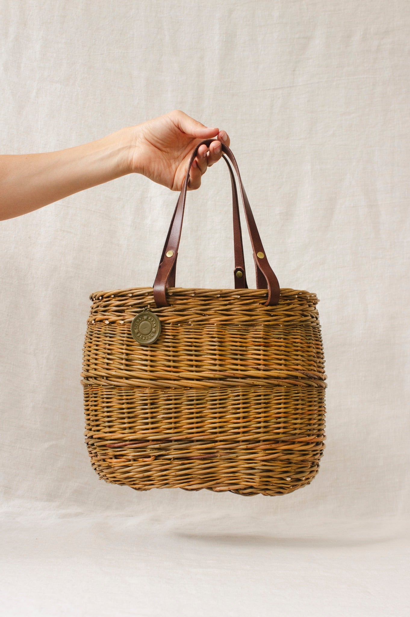 Willow Basket With Straps | Susan Early