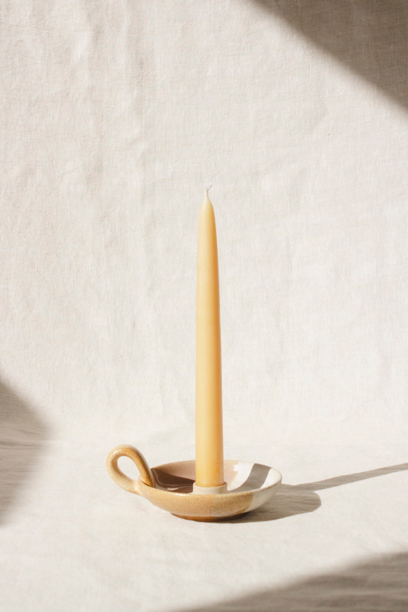 Liz Vidal Candle Holder | Dipped Glazes-Ceramic-Liz Vidal-Ondine Ash