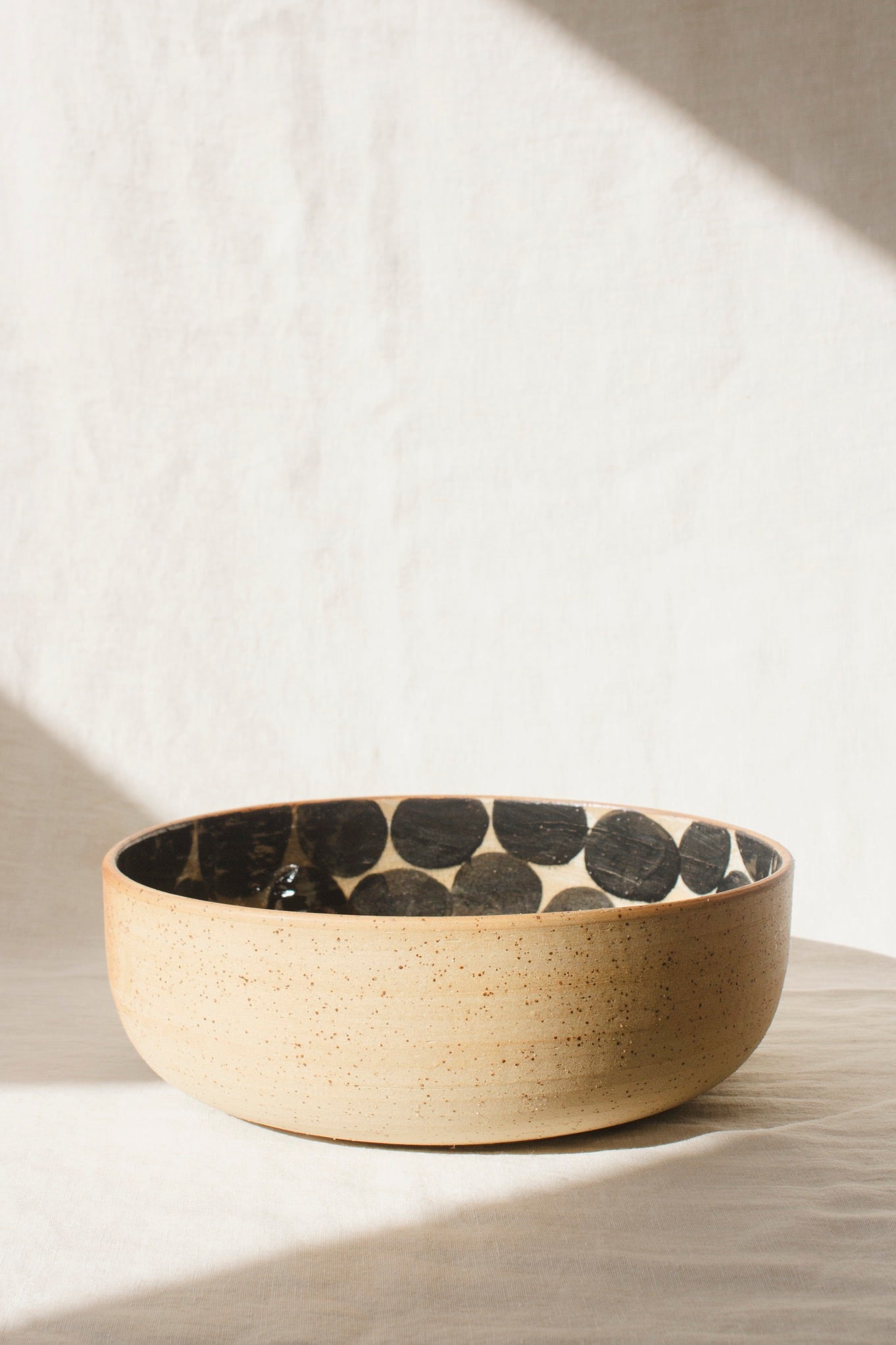 Wildwood Ceramic Studio Deep XL Bowl | Circles-Ceramic-Wildwood Ceramic Studio-Ondine Ash