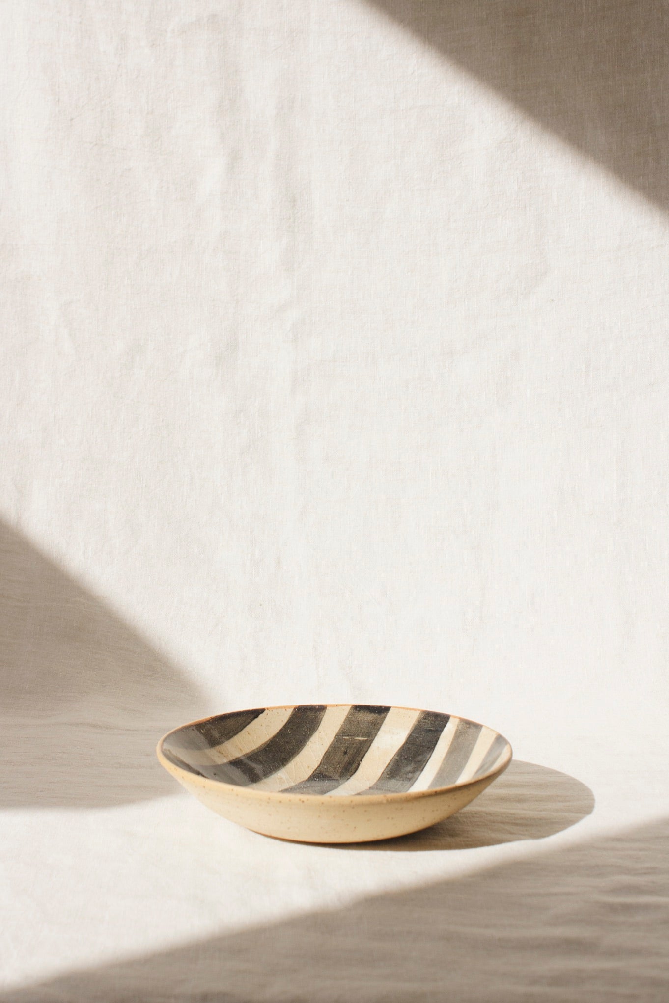 Wildwood Ceramic Studio Plates-Ceramic-Wildwood Ceramic Studio-Stripes-Ondine Ash