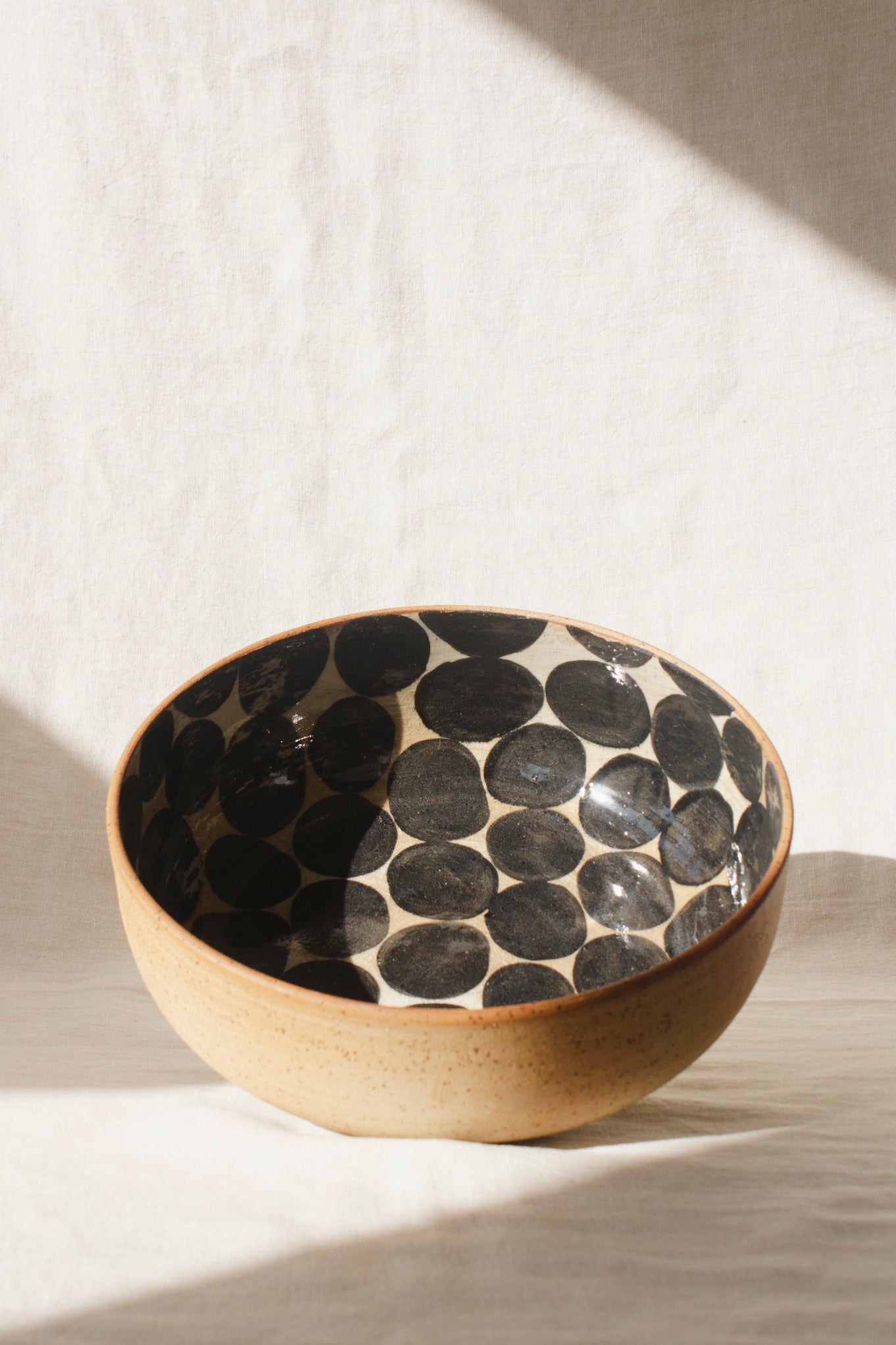 Wildwood Ceramic Studio Deep XL Bowl | Circles-Ceramic-Wildwood Ceramic Studio-Ondine Ash