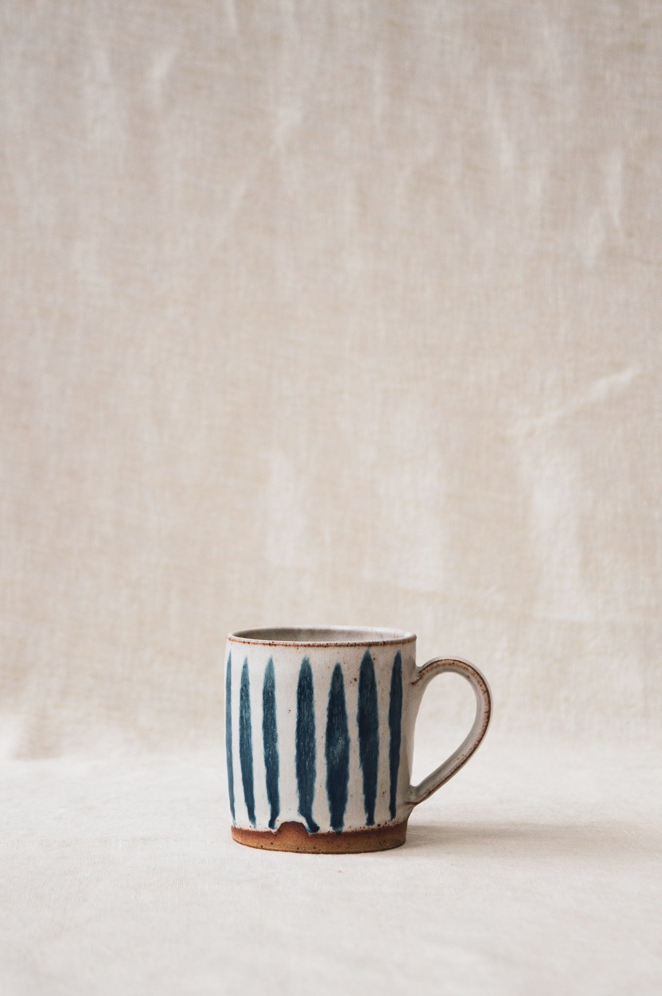 Pip Hartle Mugs | Black-Ceramic-Pip Hartle-Stripe-Ondine Ash