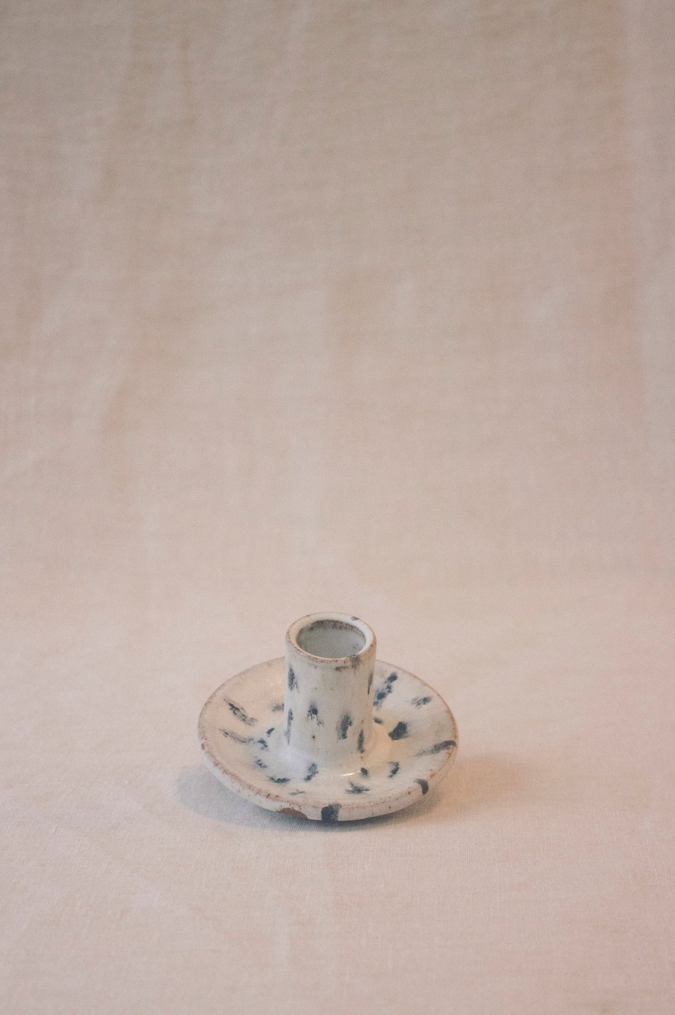 Pip Hartle Candlestick Holders-Ceramic-Pip Hartle-Dotty-Ondine Ash