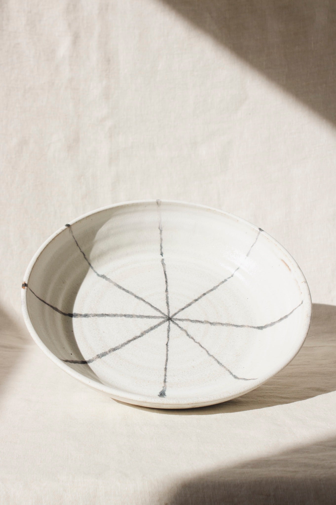 Pip Hartle Large Serving Dishes-Ceramic-Pip Hartle-Geometric-Ondine Ash