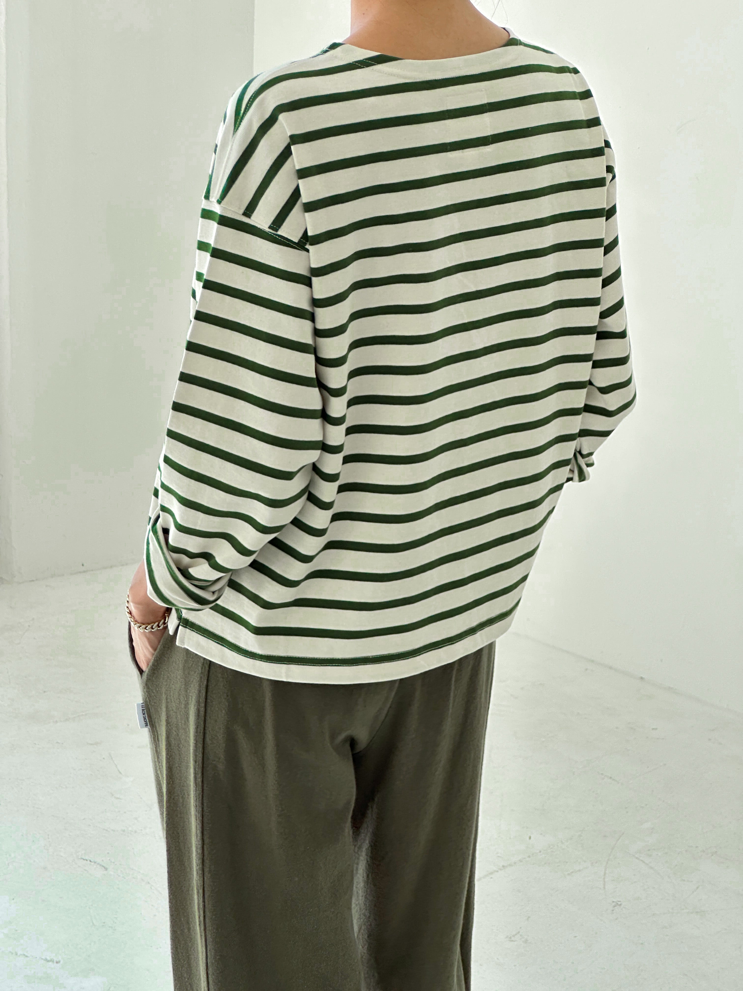Le Bon Shoppe Sailor Top | Green Stripe