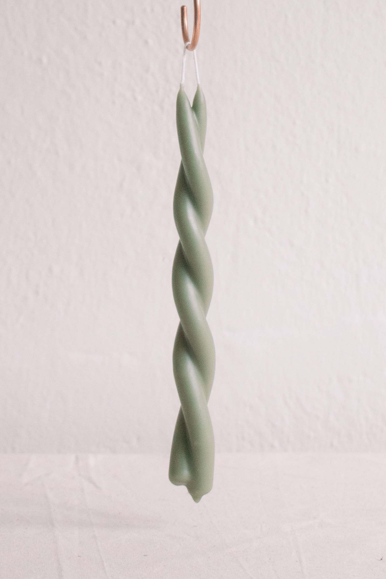 Twisted Candles - Moss Green-Candles-Wax Atelier-Ondine Ash