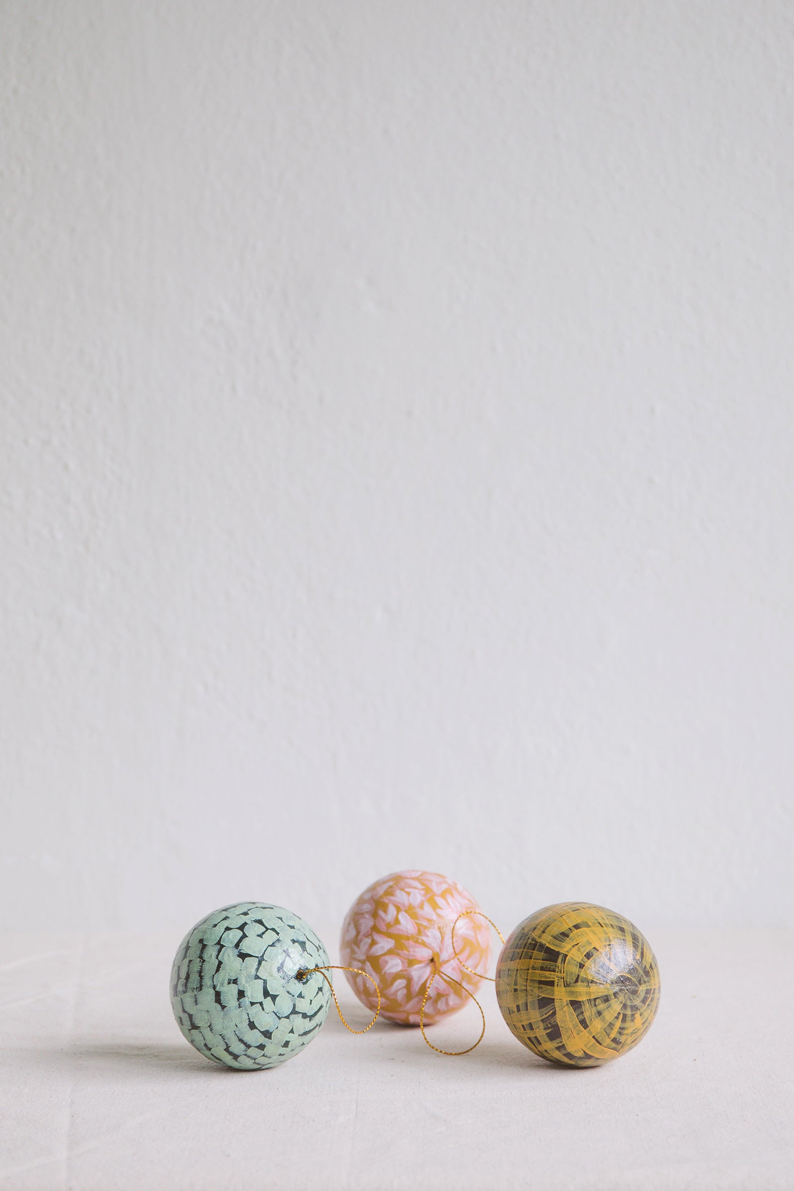 Hand Painted Bauble | Ochre