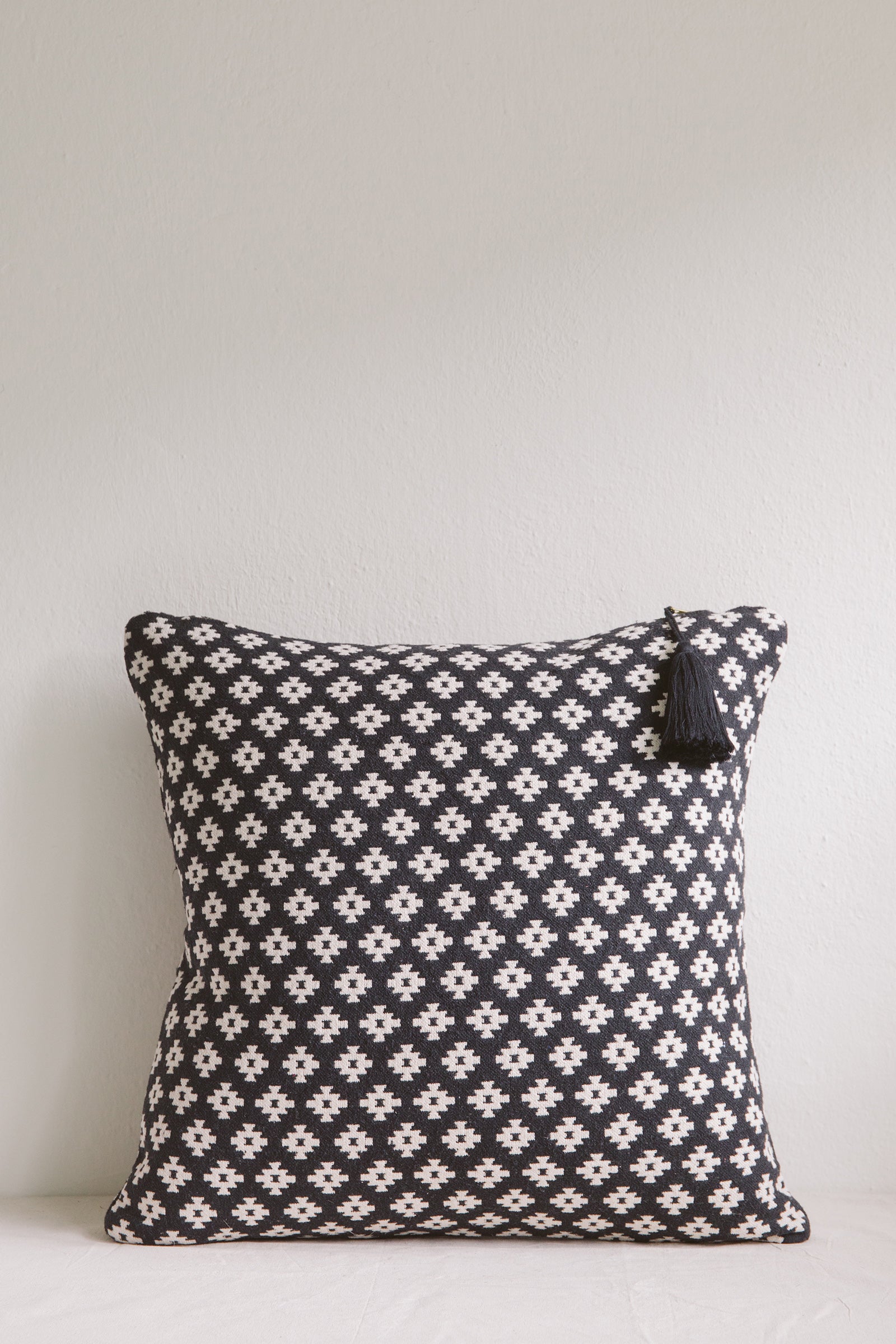 Lulu Geo Cushion-Cushion-Ondine Ash-Ondine Ash