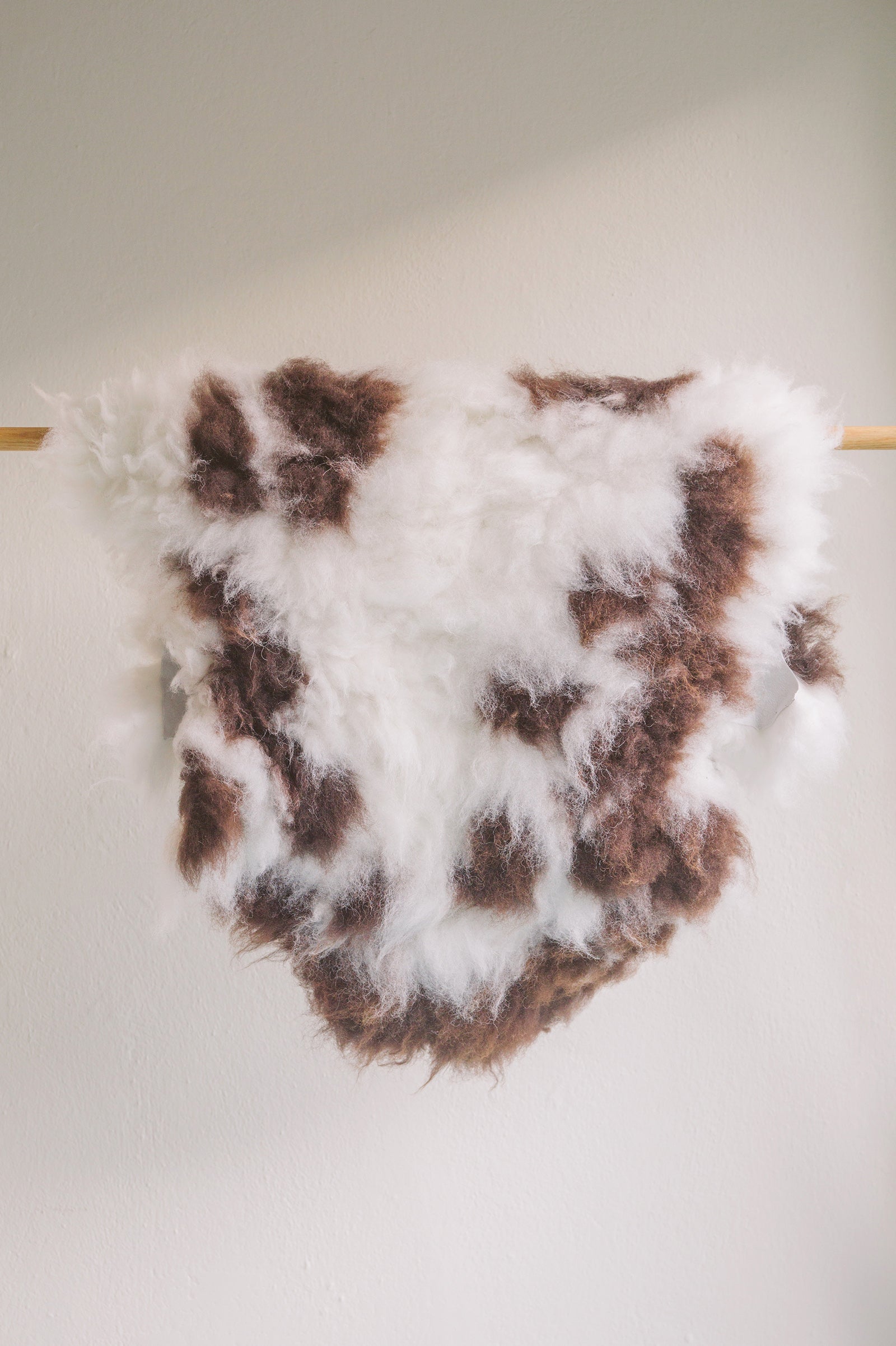 Rare Breed Sheepskin Rug | Brown Spot