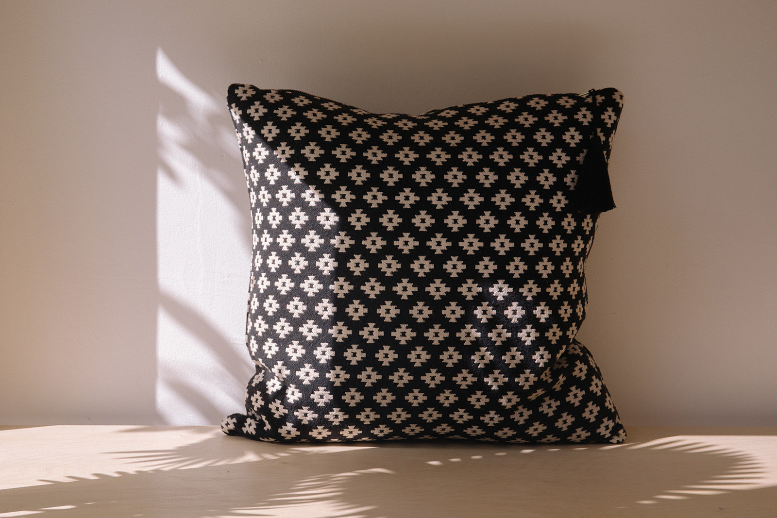 Lulu Geo Cushion-Cushion-Ondine Ash-Ondine Ash