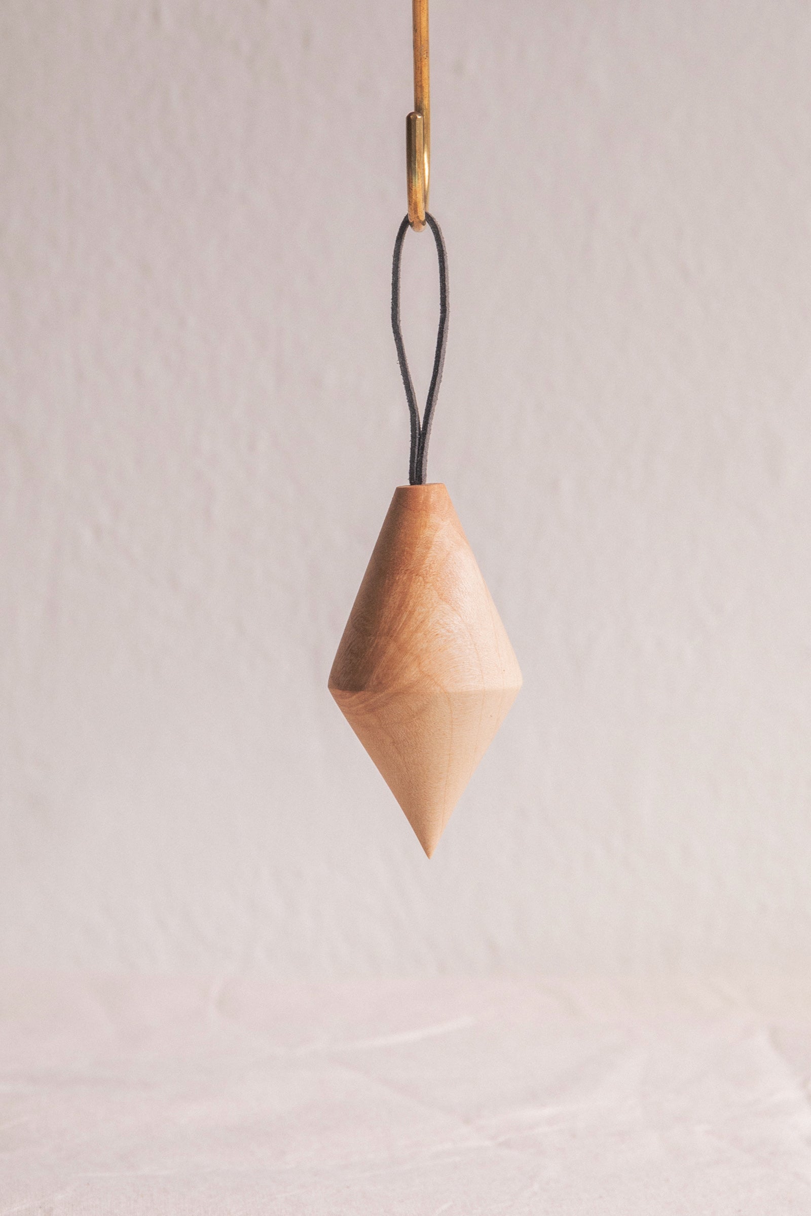 Hand Turned Wooden Bauble | Diamond