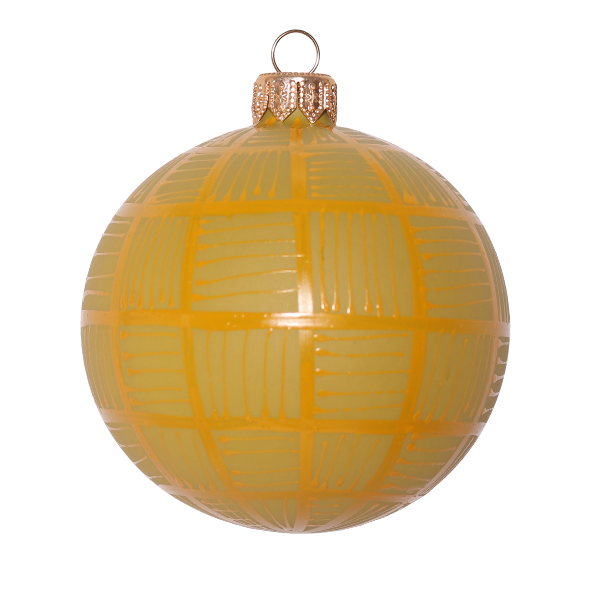 Glass Bauble | Ochre Yellow