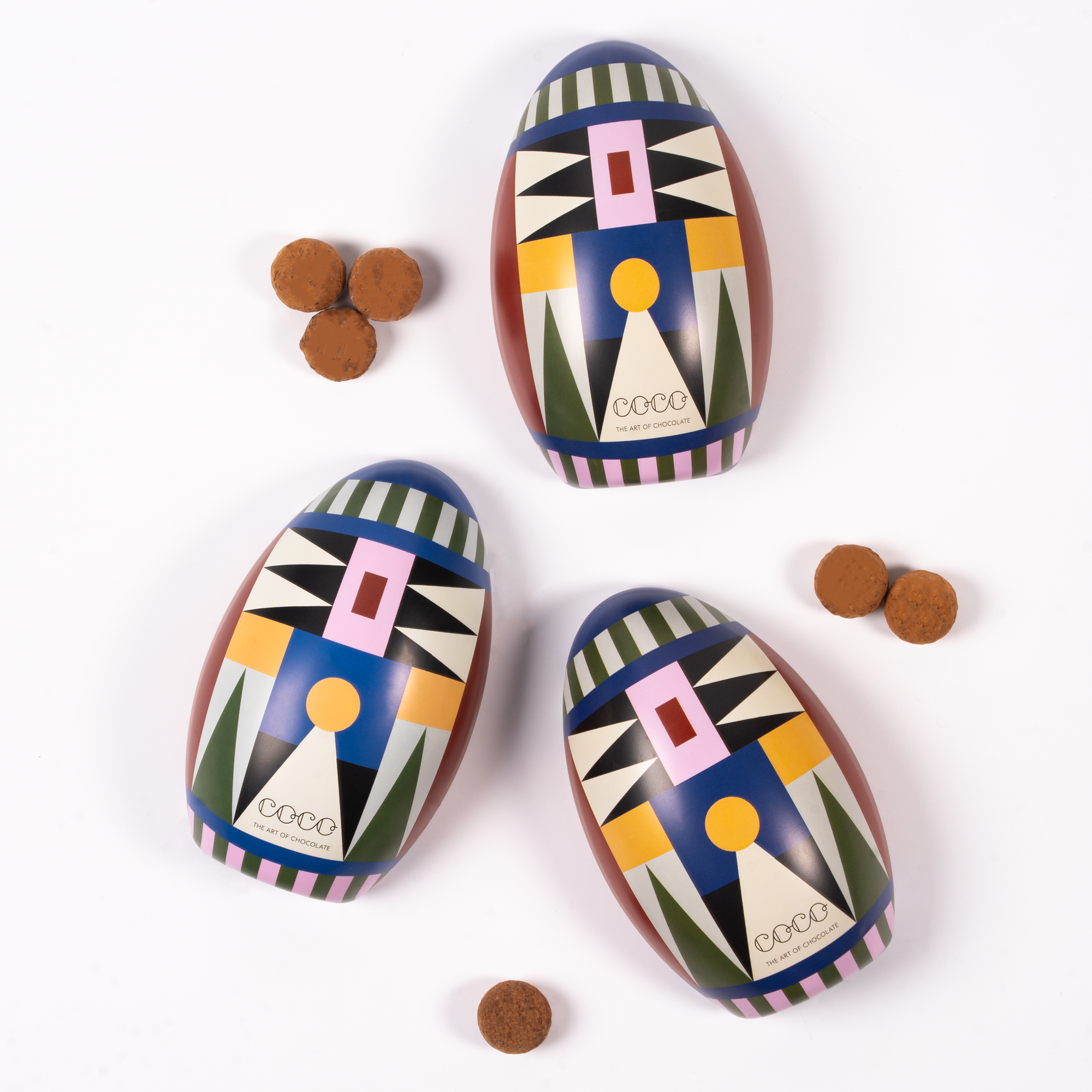 Coco Easter Egg | Dark Chocolate Seasalt Truffles