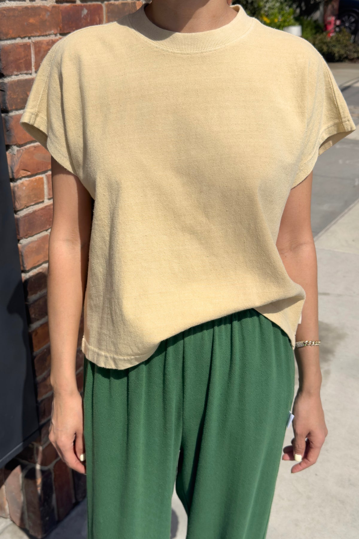Le Bon Shoppe Jeanne Tee | Butter Yellow-T-Shirt-Le Bon Shoppe-Ondine Ash