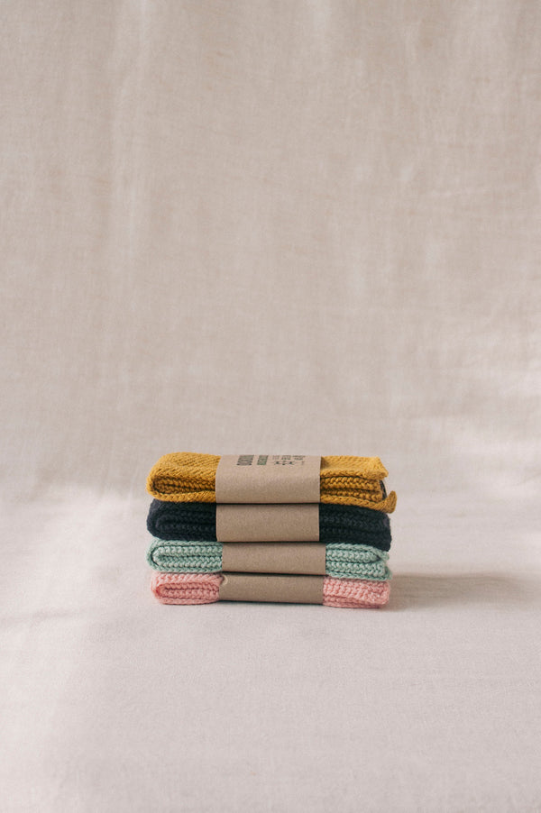 Knitted Dishcloth | Linen and Organic Cotton
