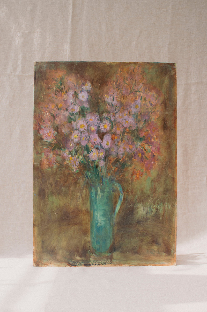 Pink Daisies | Original | Oil on Board