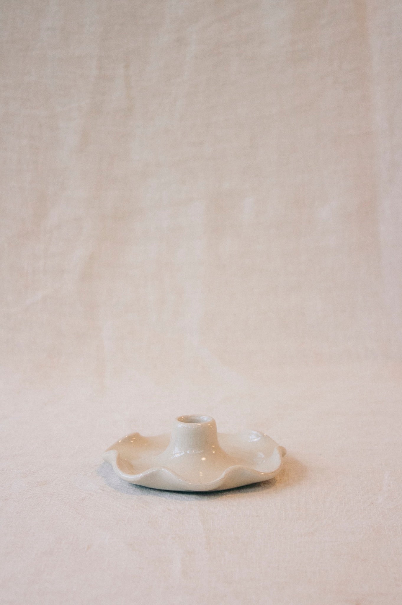 Frilly Candlestick Holder