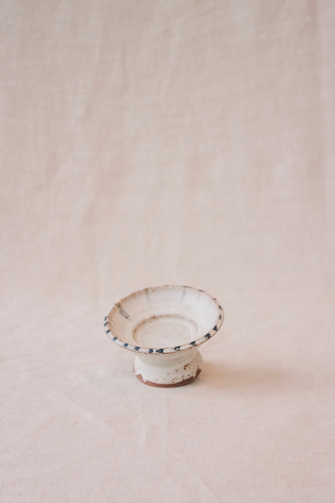 Pip Hartle Candle Dish | Dotted Rim