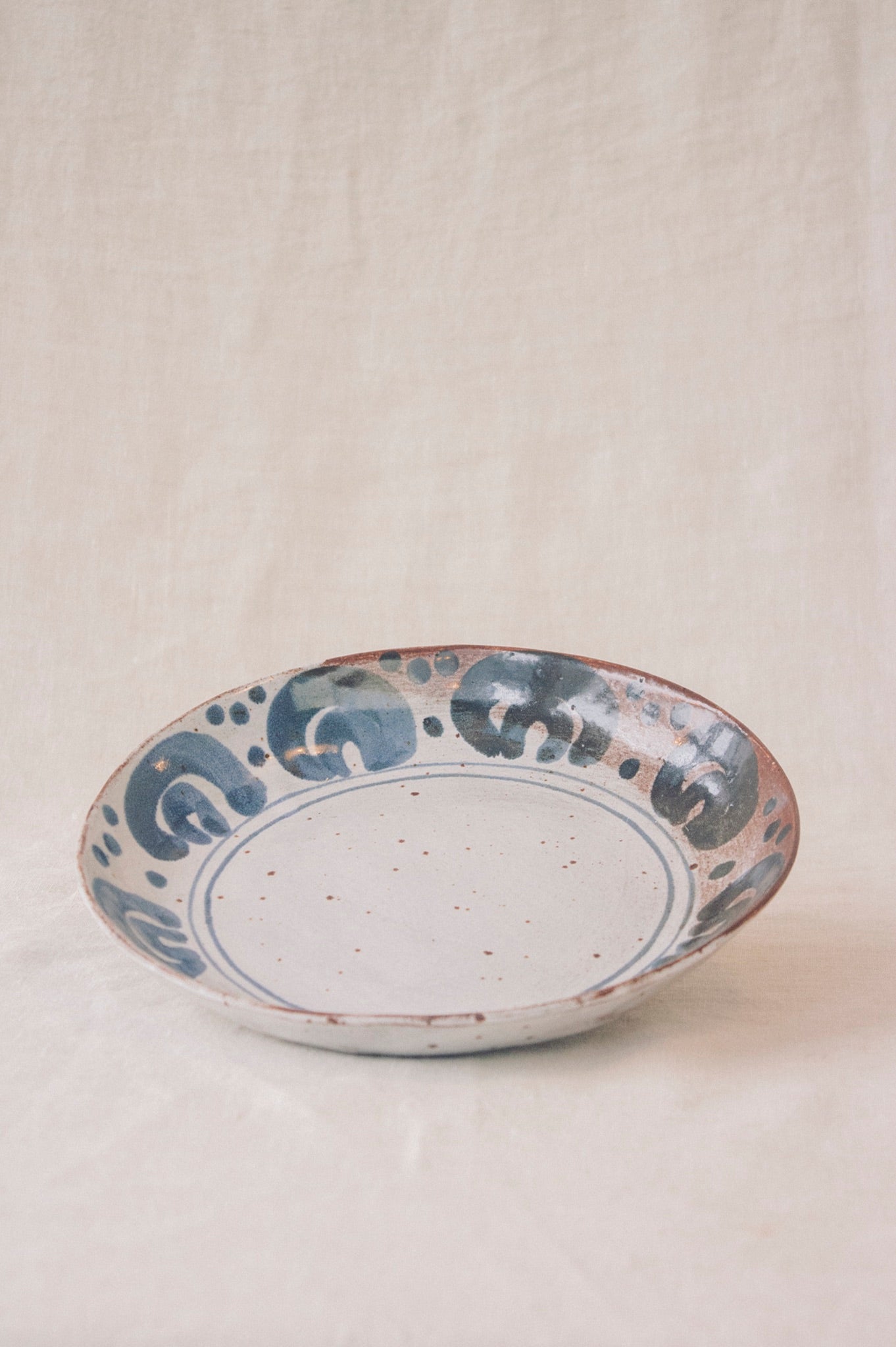 Annabel Roberts Pasta Plate | Curls and Dots