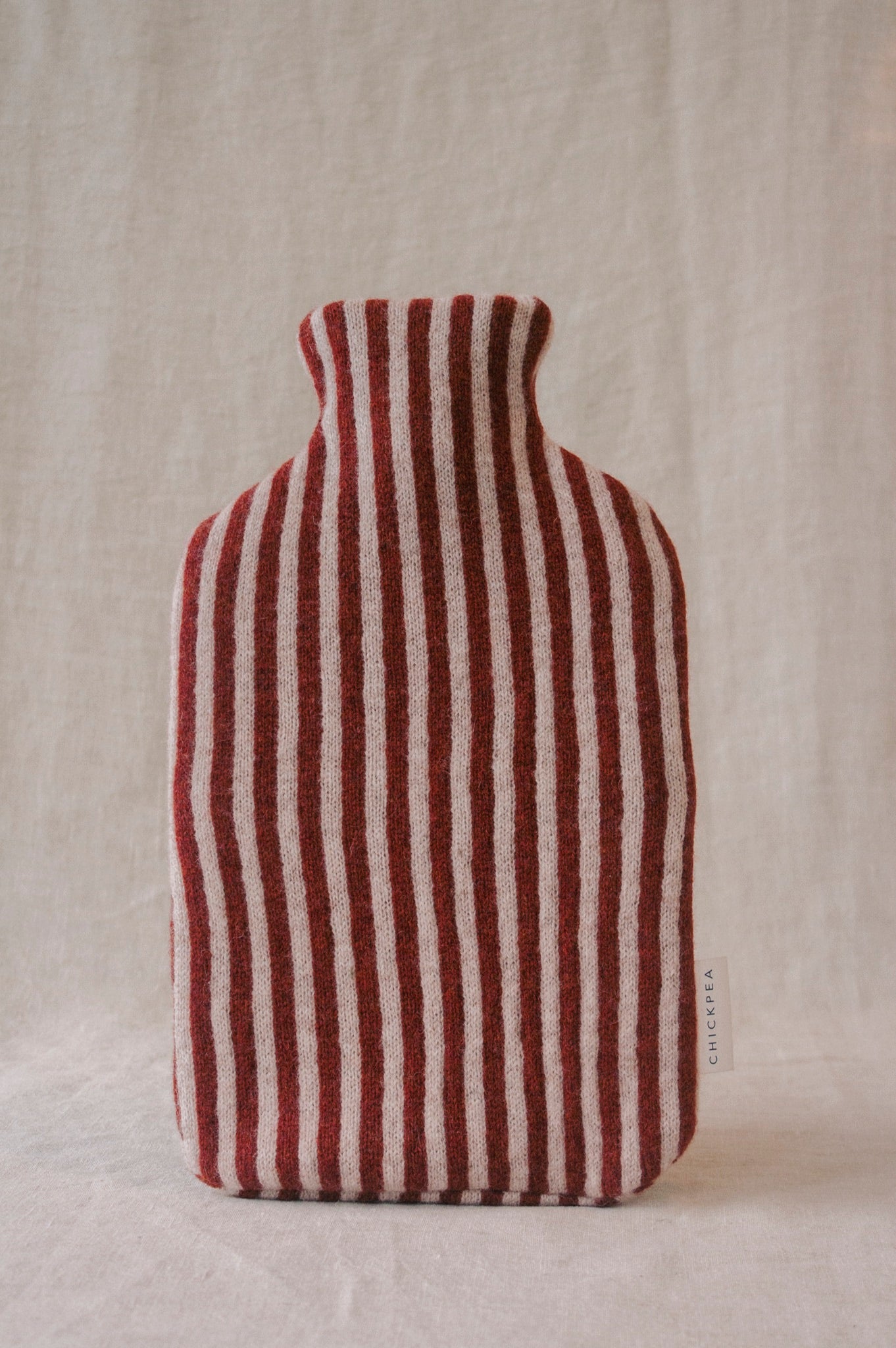 Chickpea Hot Water Bottle | Chunky Stripe