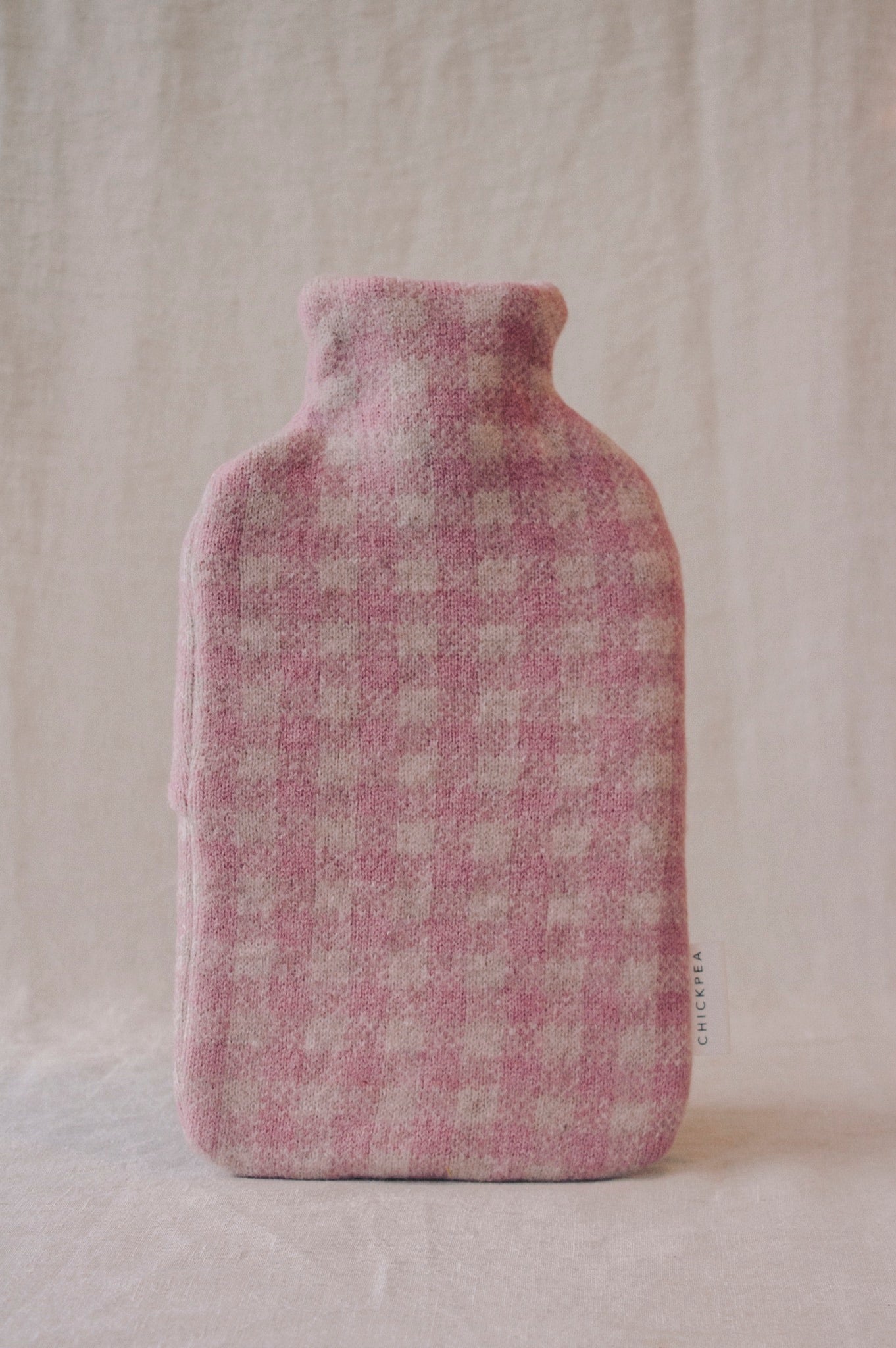 Chickpea Hot Water Bottle | Gingham