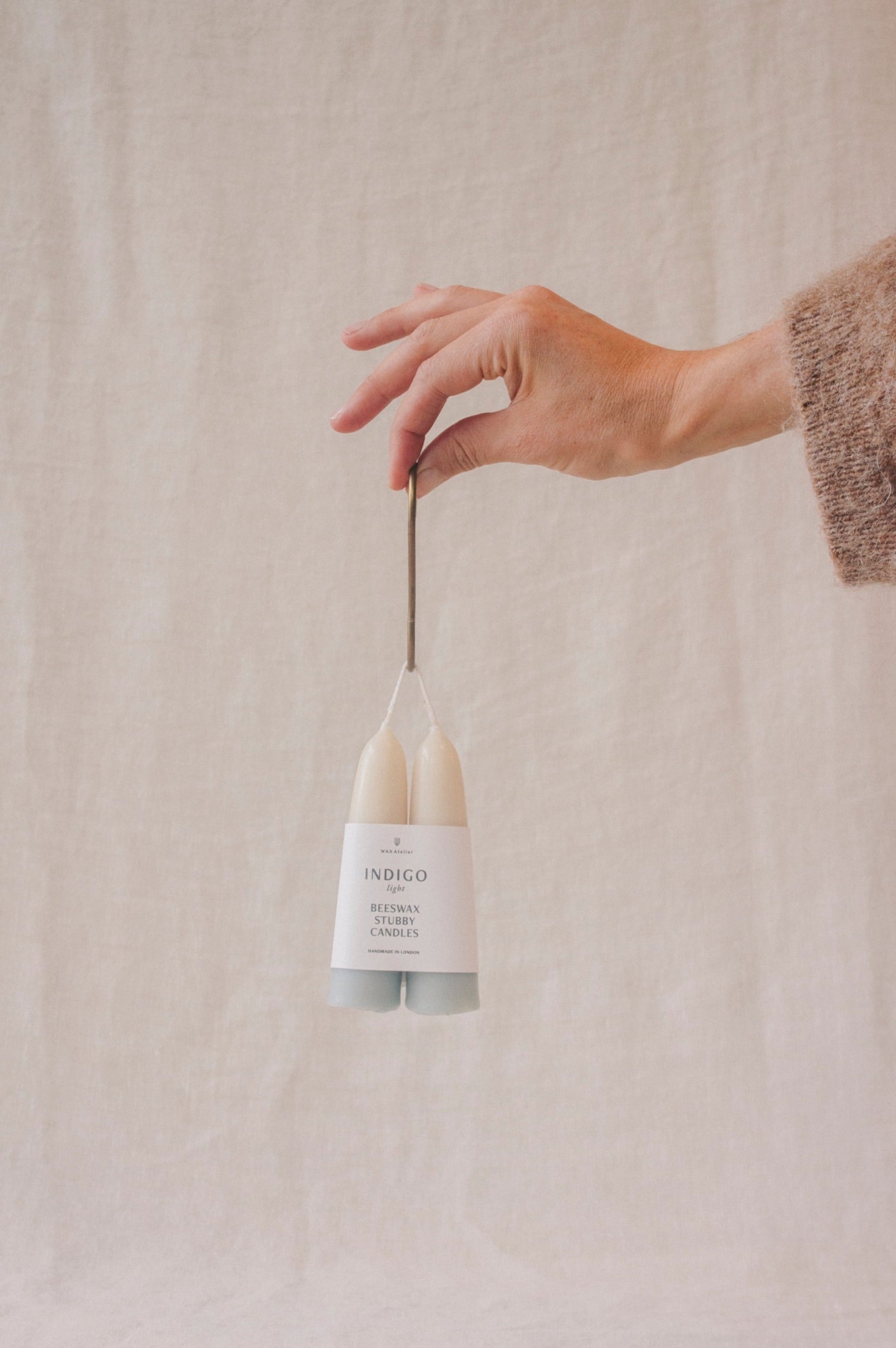 Wax Atelier Dipped Stubby Candles | Indigo