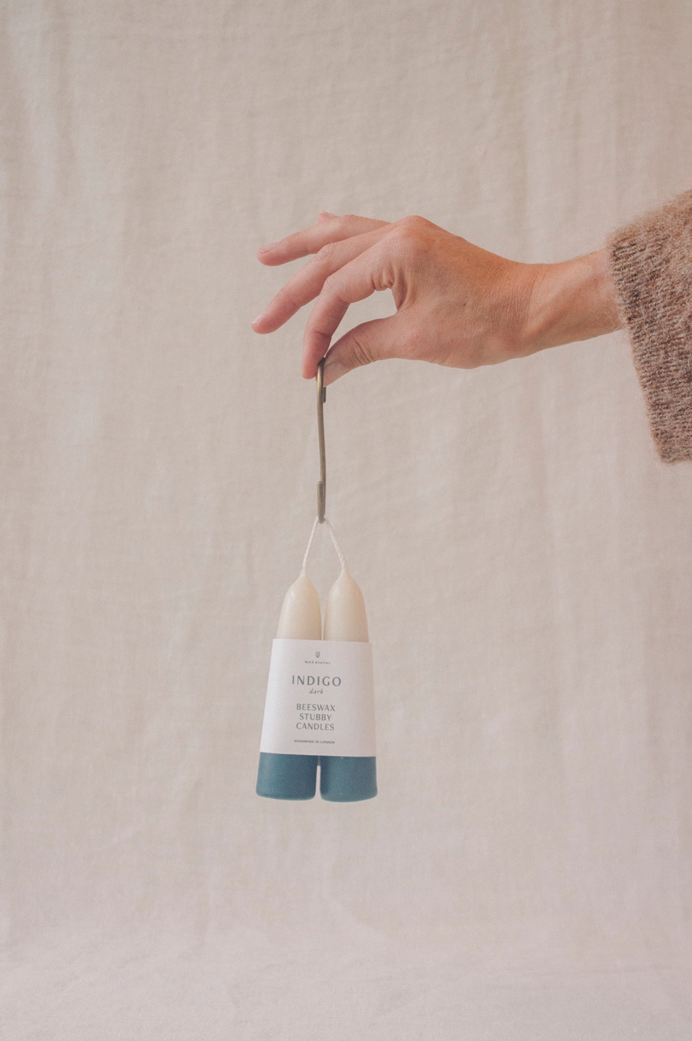 Wax Atelier Dipped Stubby Candles | Indigo