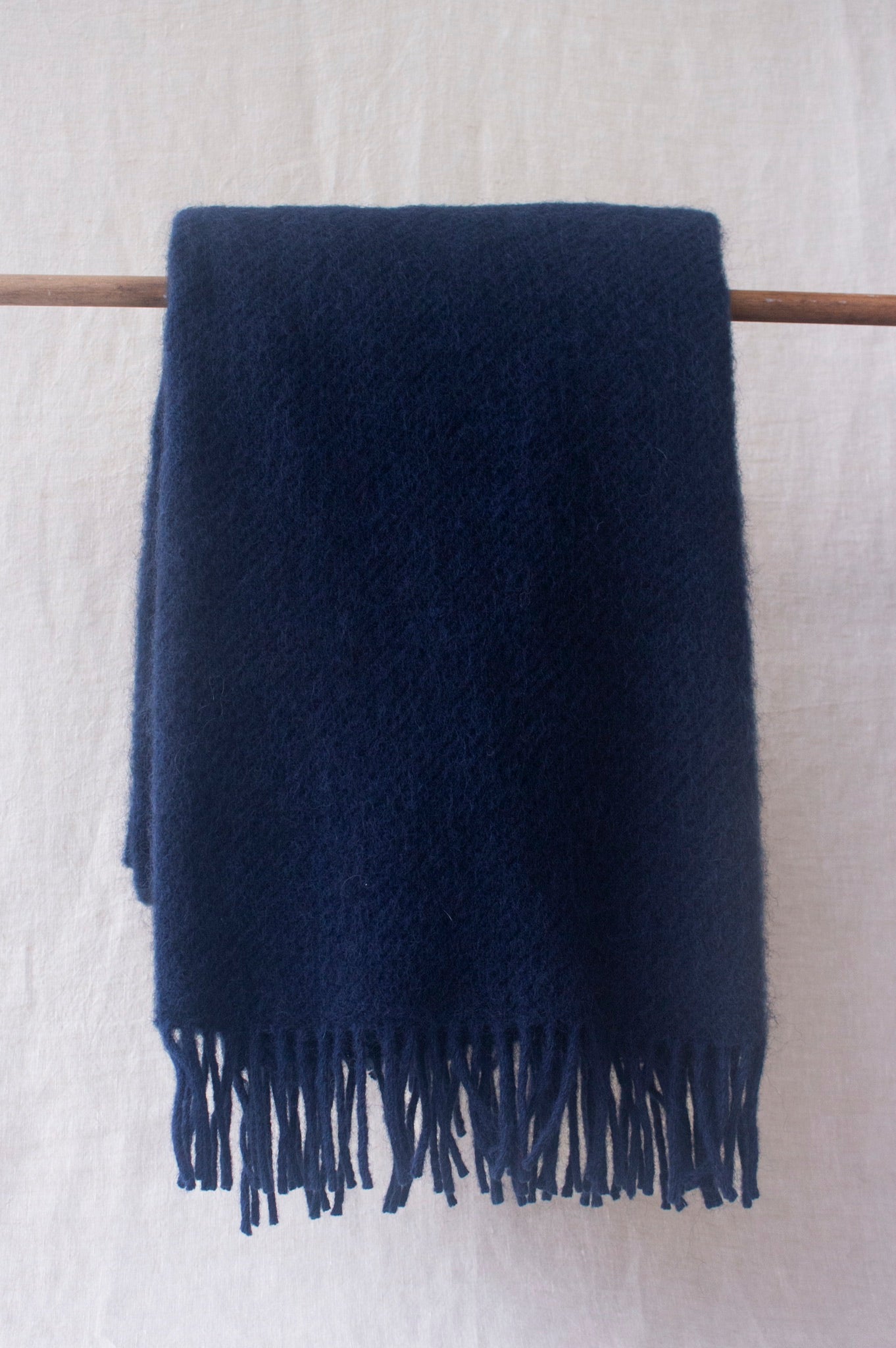 Gotland Wool Blanket | Navy Blue
