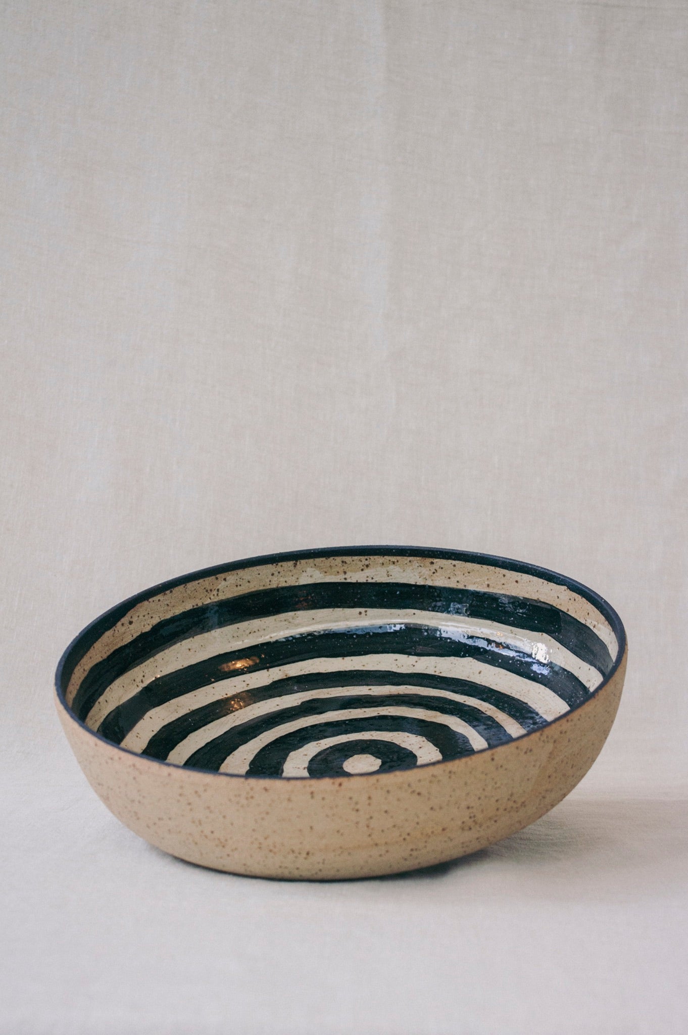 Wildwood Ceramic Studio Large Serving Bowl | Rings