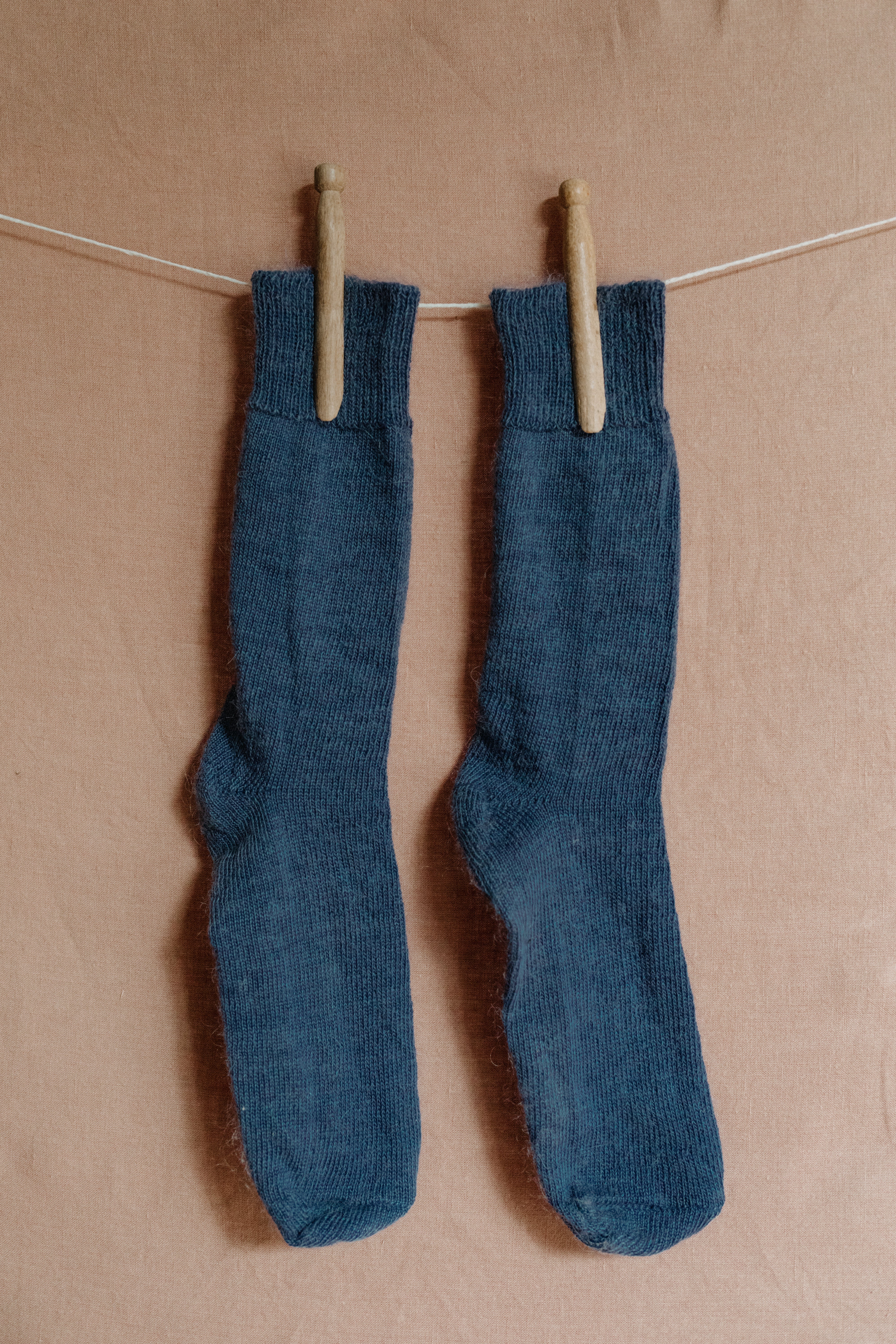 Oaken Mohair Socks | Denim