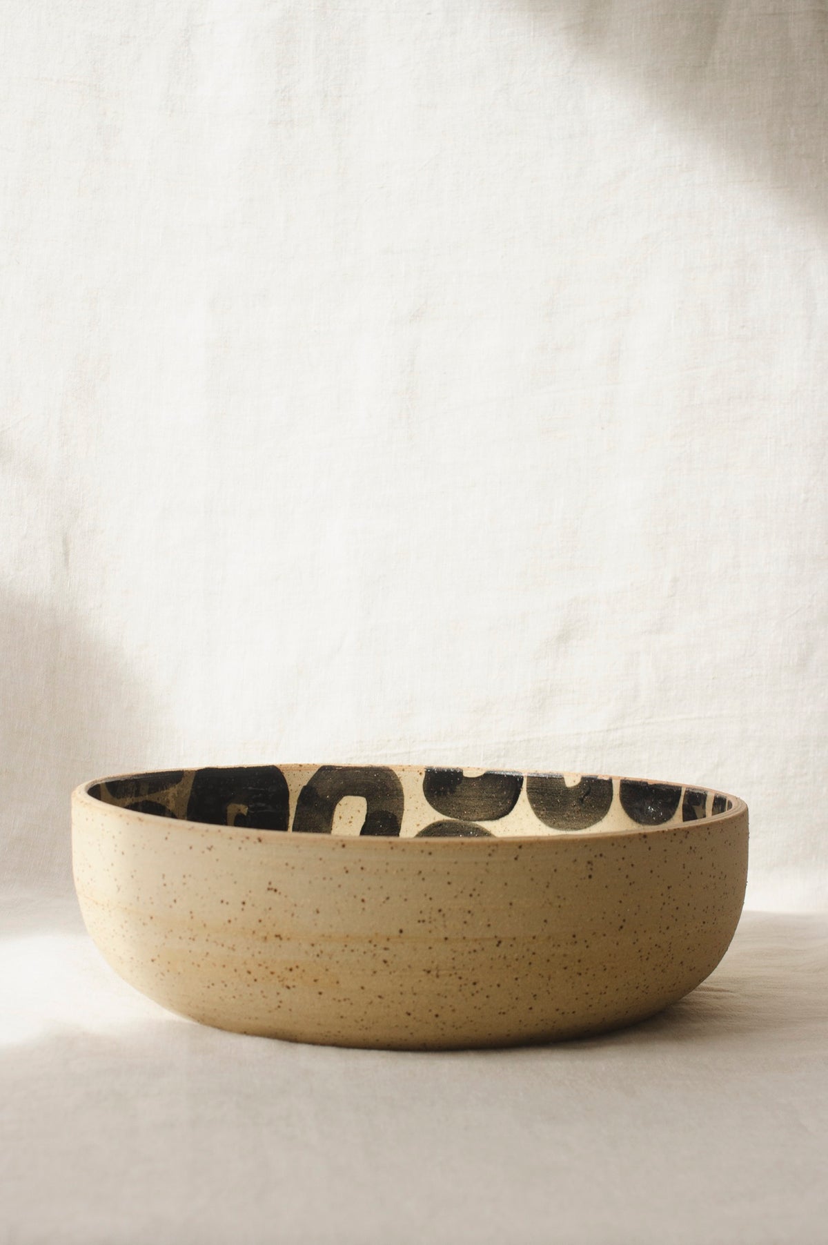 Wildwood Ceramic Studio Large Serving Bowl | Circles