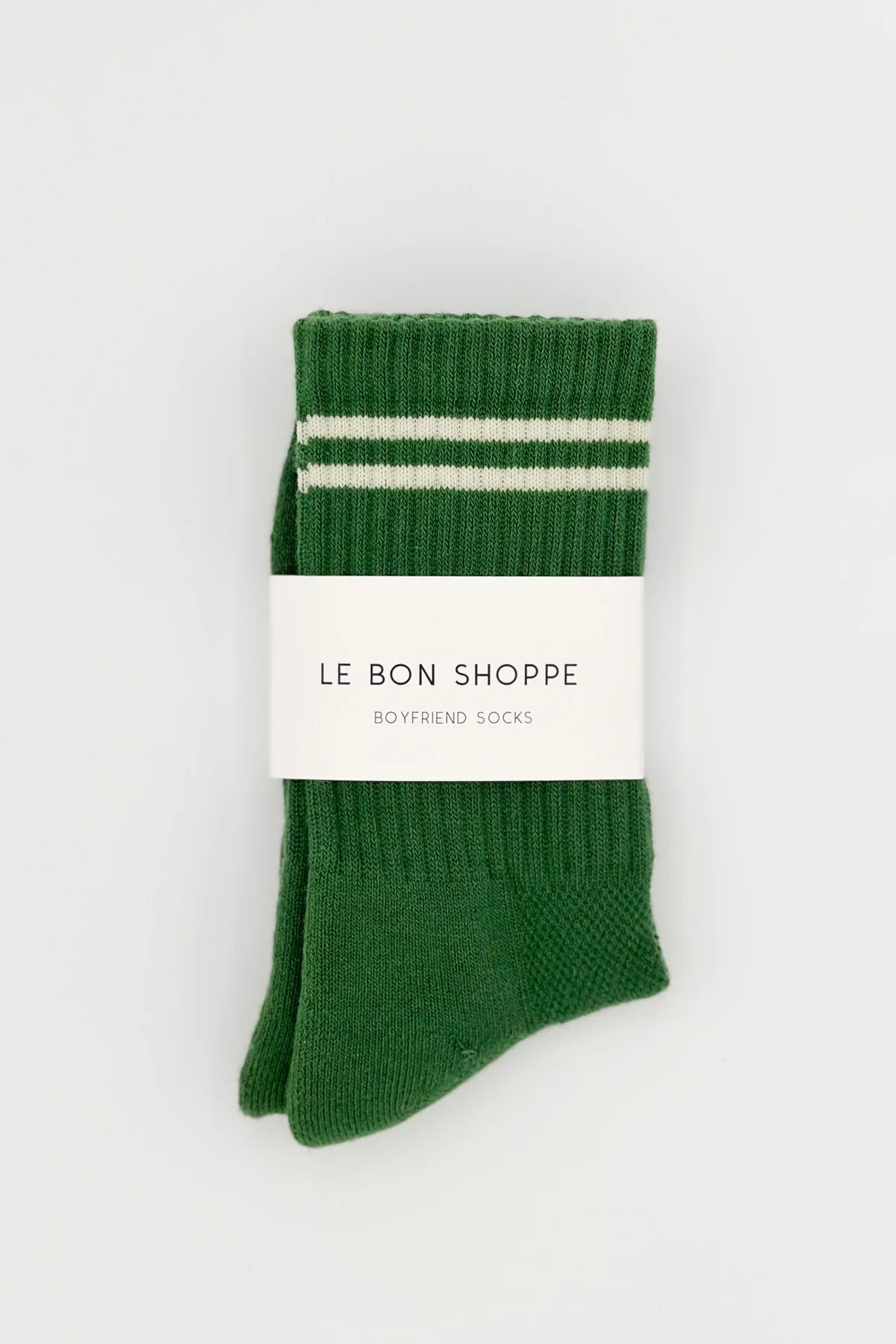Le Bon Shoppe Boyfriend Socks | Moss Green-Socks-Le Bon Shoppe-Ondine Ash
