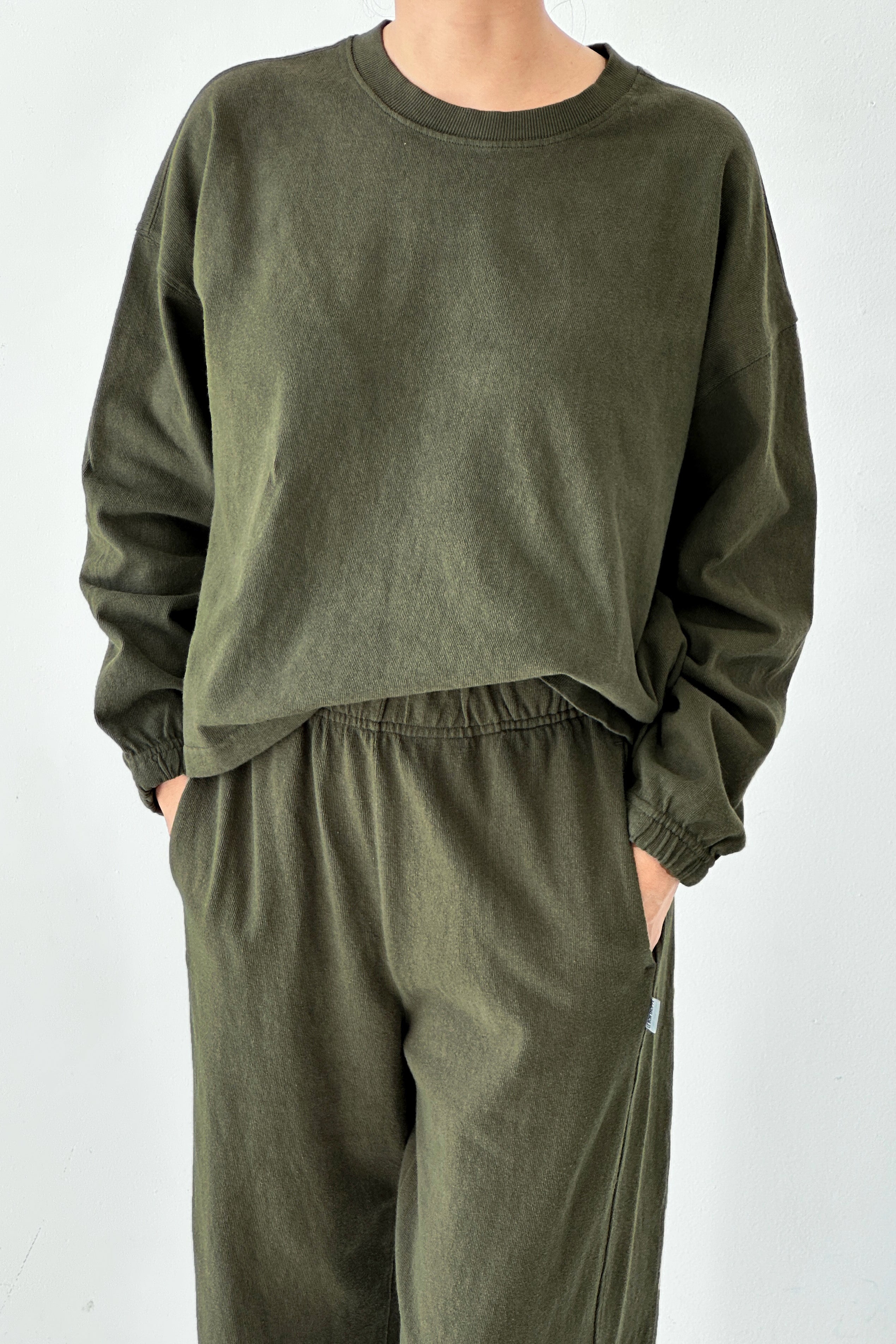 Le Bon Shoppe Naturelle Tee | Olive Green-T-Shirt-Le Bon Shoppe-Ondine Ash