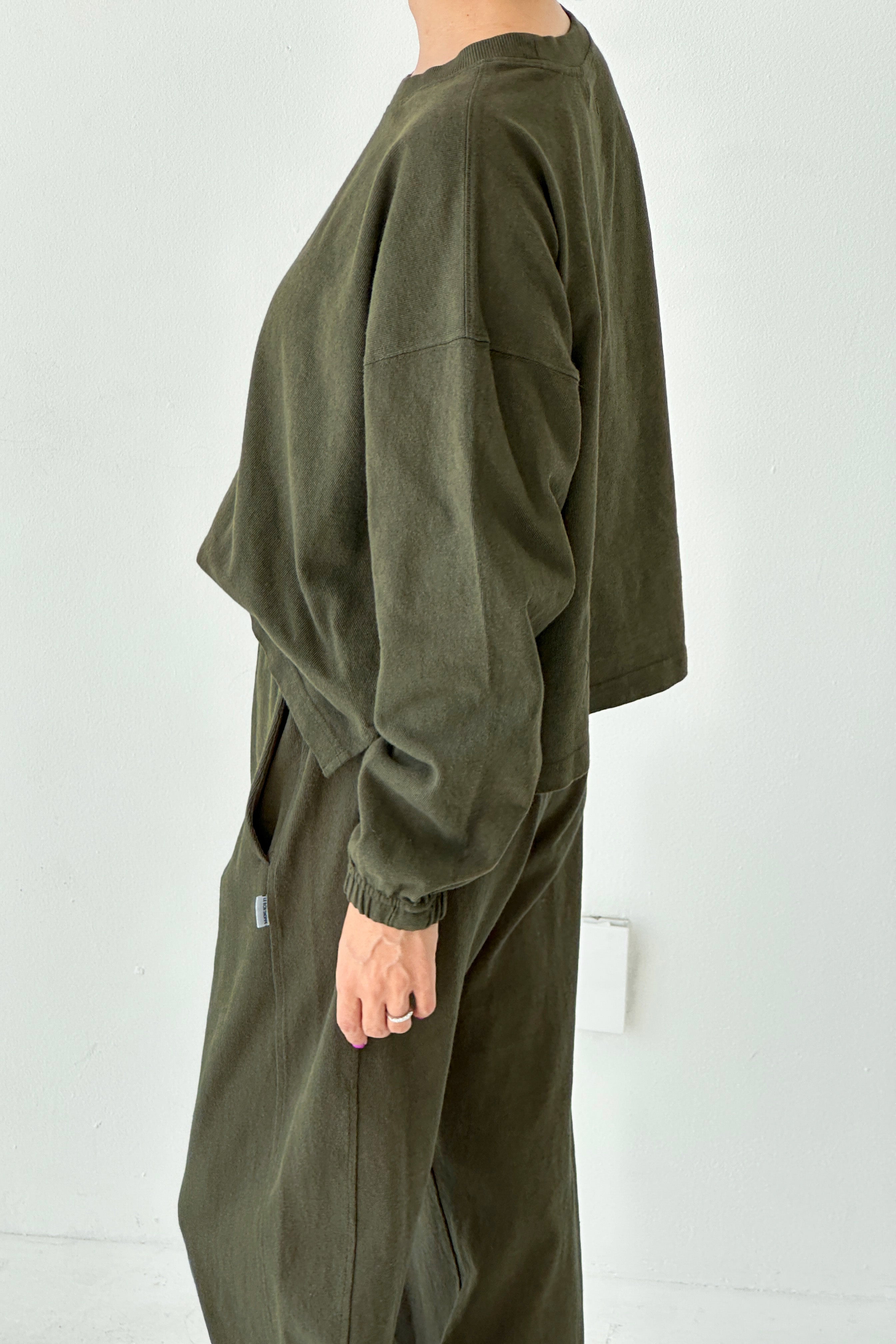 Le Bon Shoppe Naturelle Tee | Olive Green-T-Shirt-Le Bon Shoppe-Ondine Ash