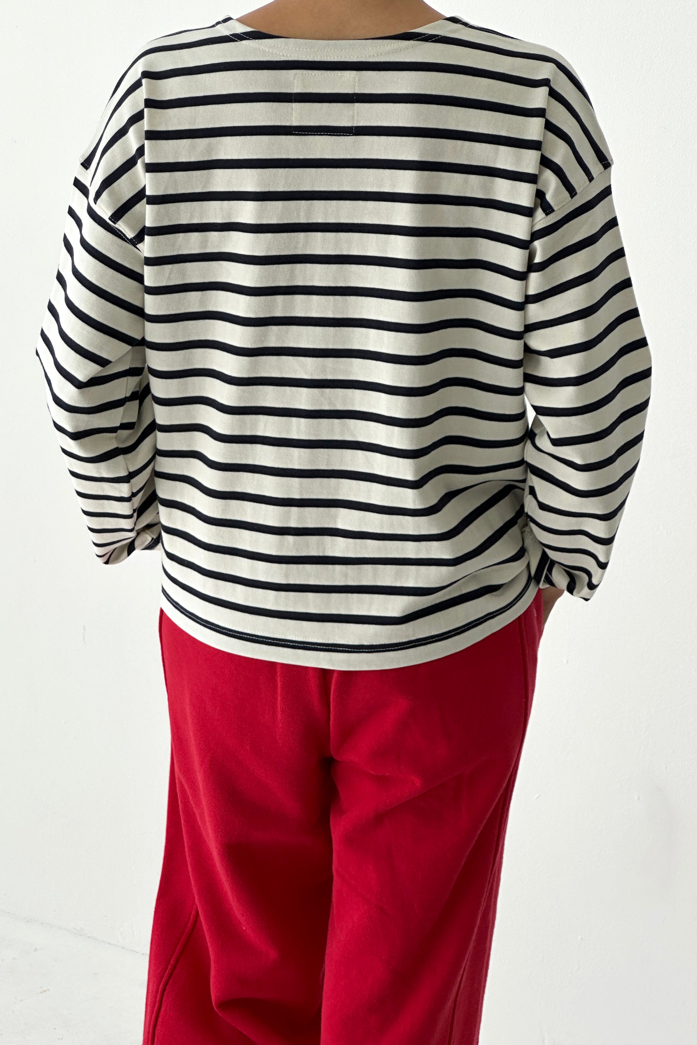 Le Bon Shoppe Sailor Top | Navy Stripe-T-Shirt-Le Bon Shoppe-Ondine Ash
